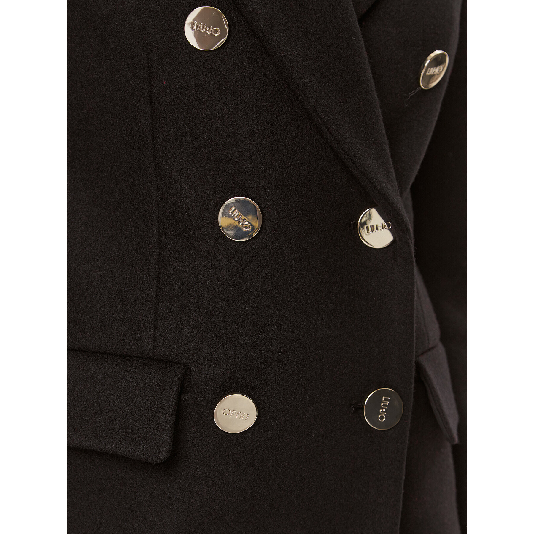 Liu Jo Вълнено палто CF3126 J6063 Черен Regular Fit - Pepit.bg