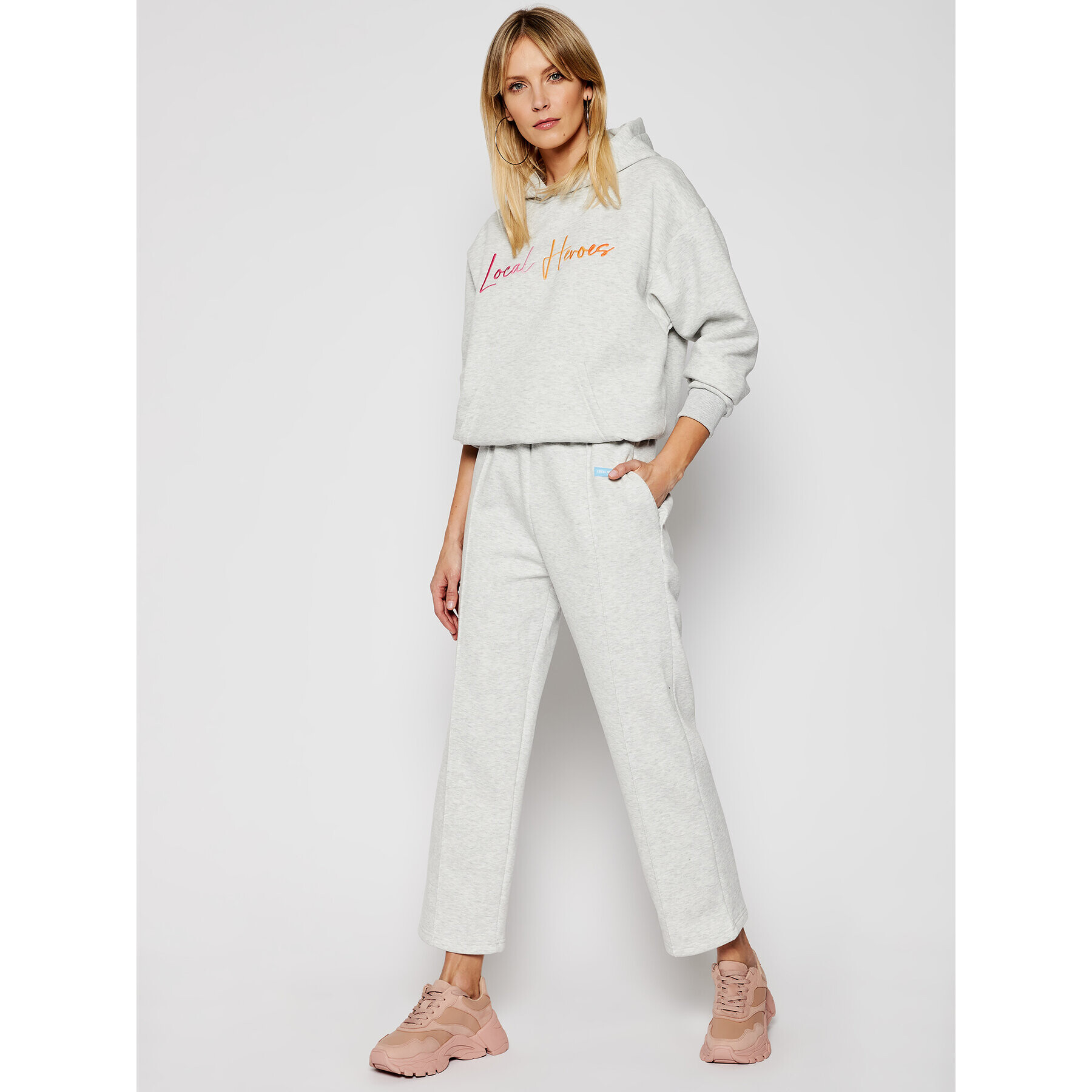 Local Heroes Долнище анцуг SS21P0028 Сив Regular Fit - Pepit.bg