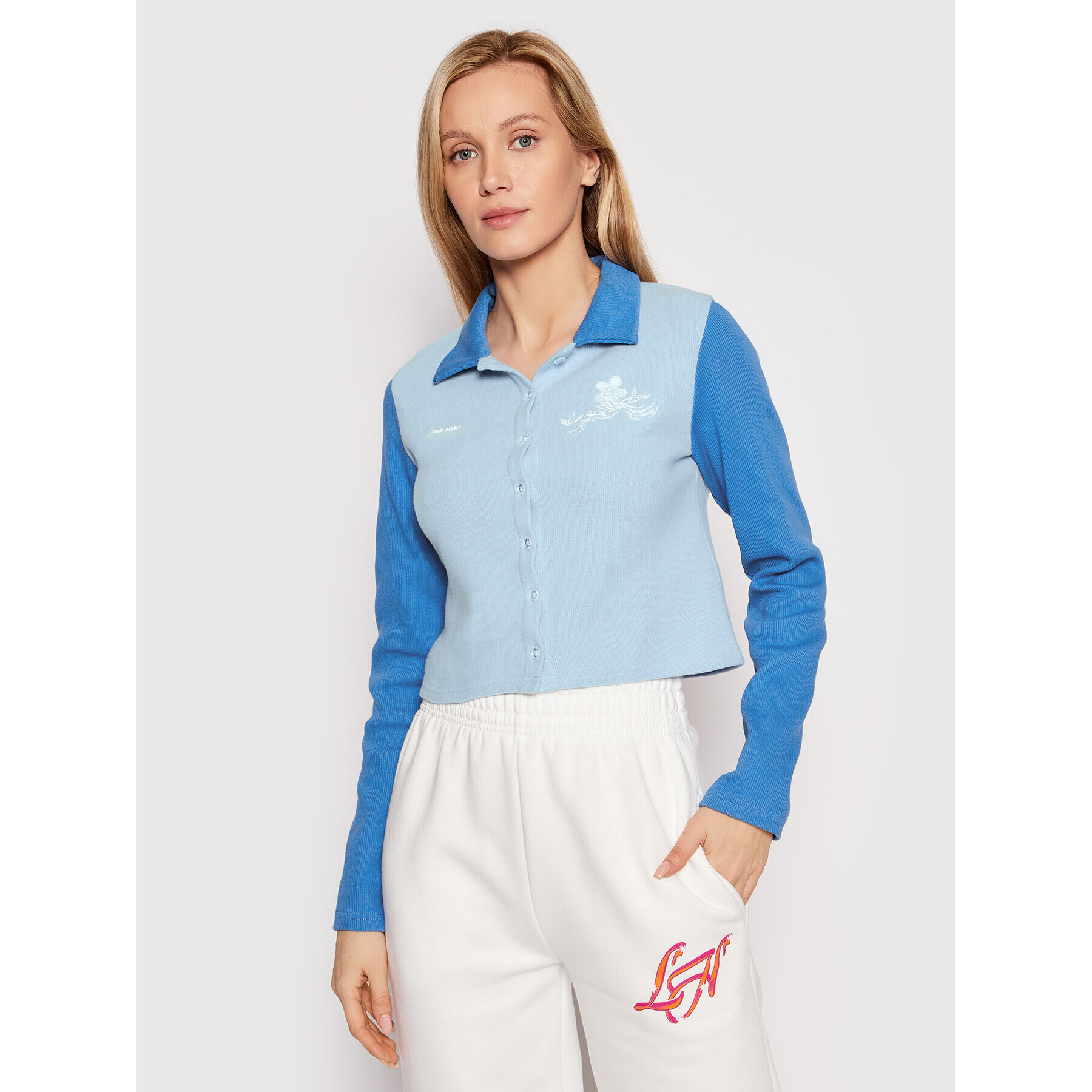Local Heroes Кардиган Angel SS22S0017 Син Regular Fit - Pepit.bg