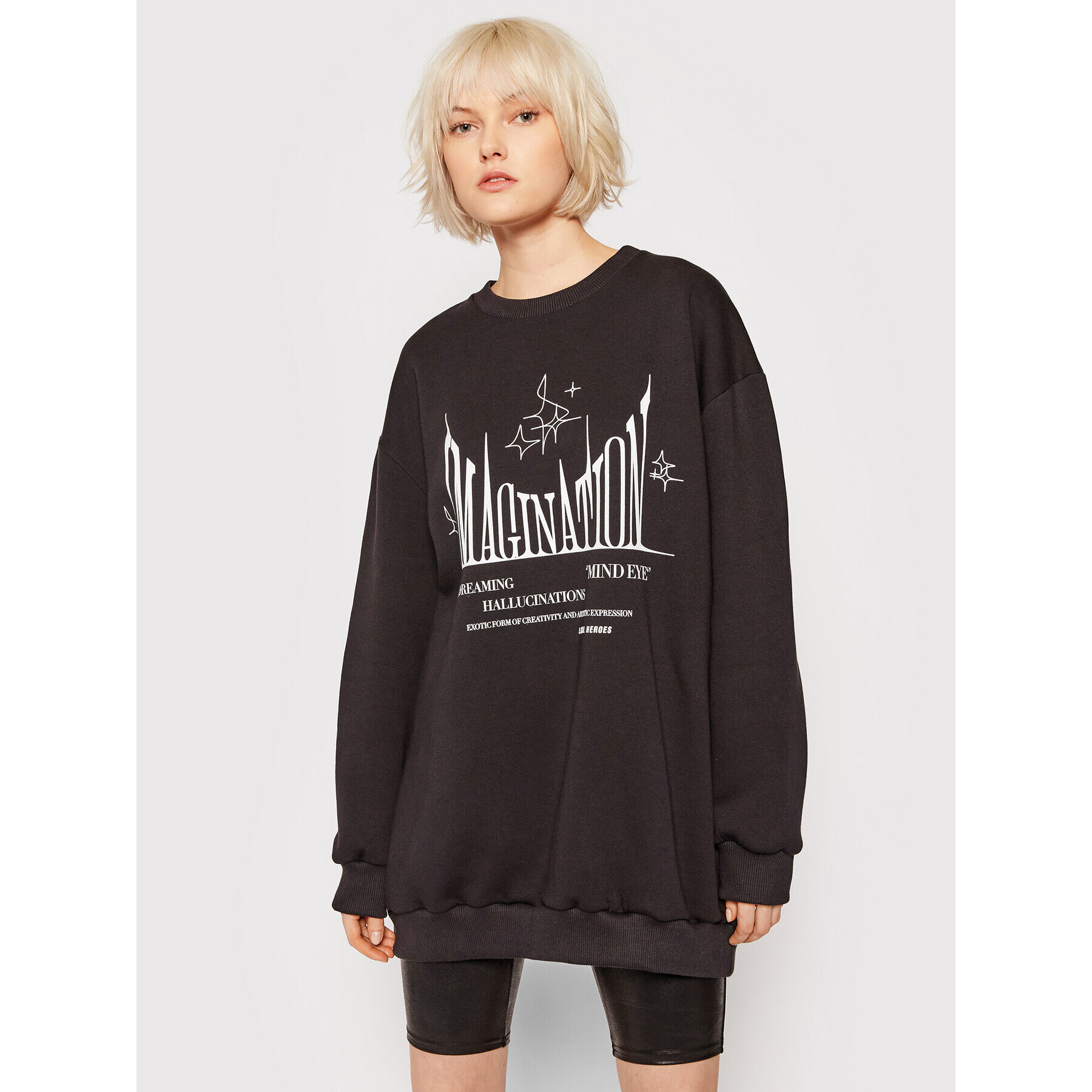 Local Heroes Плетена рокля Imagination AW21D0021 Черен Oversize - Pepit.bg