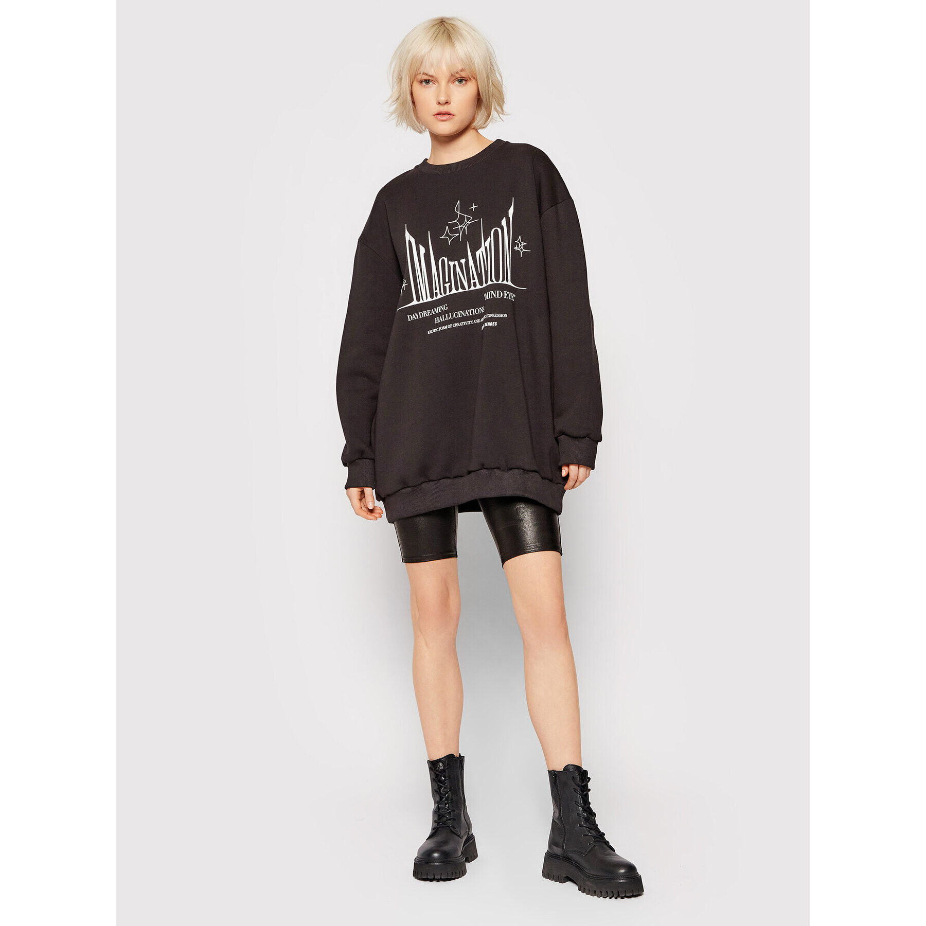 Local Heroes Плетена рокля Imagination AW21D0021 Черен Oversize - Pepit.bg