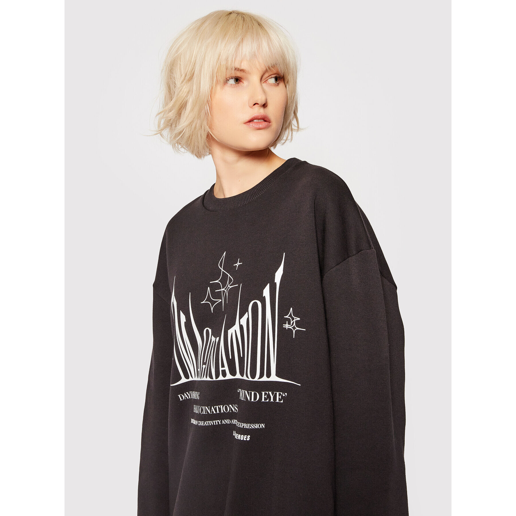 Local Heroes Плетена рокля Imagination AW21D0021 Черен Oversize - Pepit.bg
