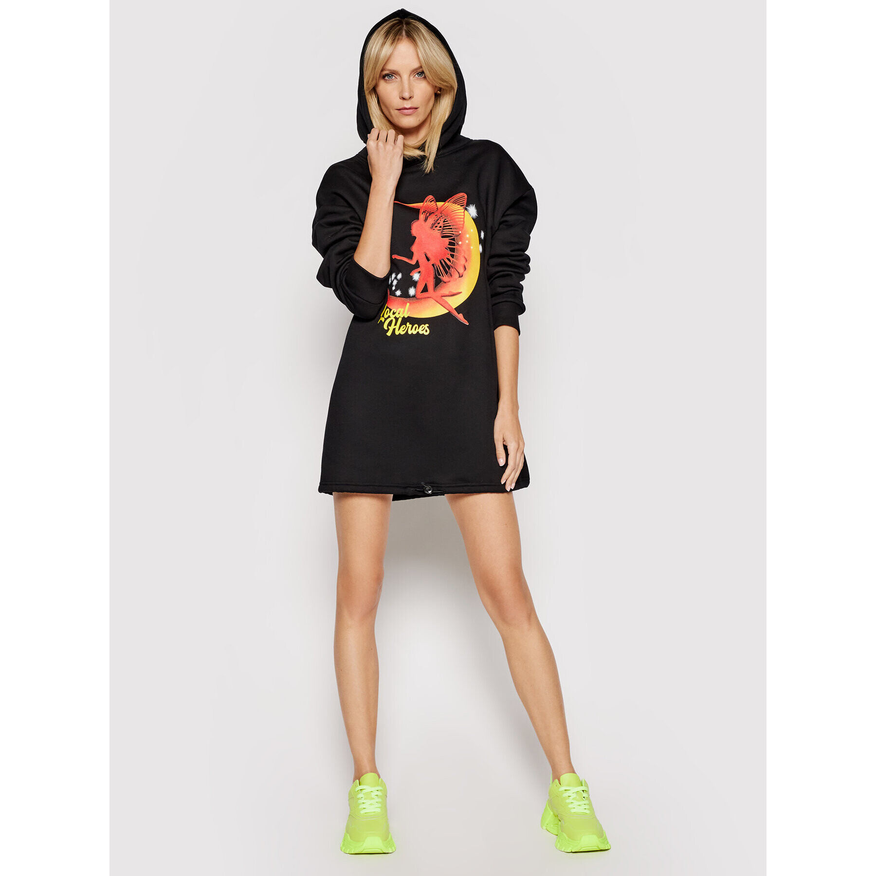 Local Heroes Плетена рокля Magic Hell AW21D0004 Черен Oversize - Pepit.bg