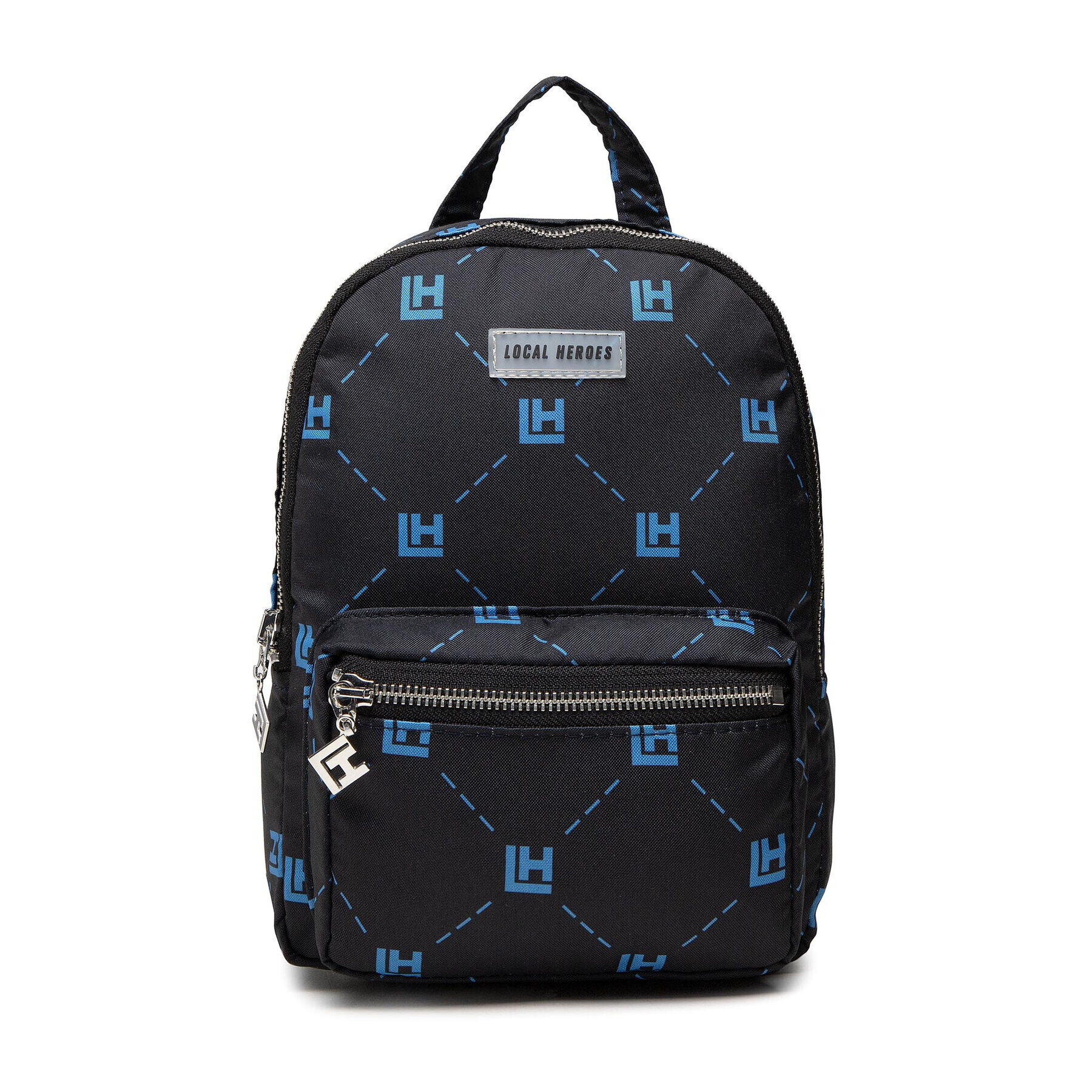 Local Heroes Раница Lh Monogram Blue N Black Mini Backpack AW21BAG031 Черен - Pepit.bg