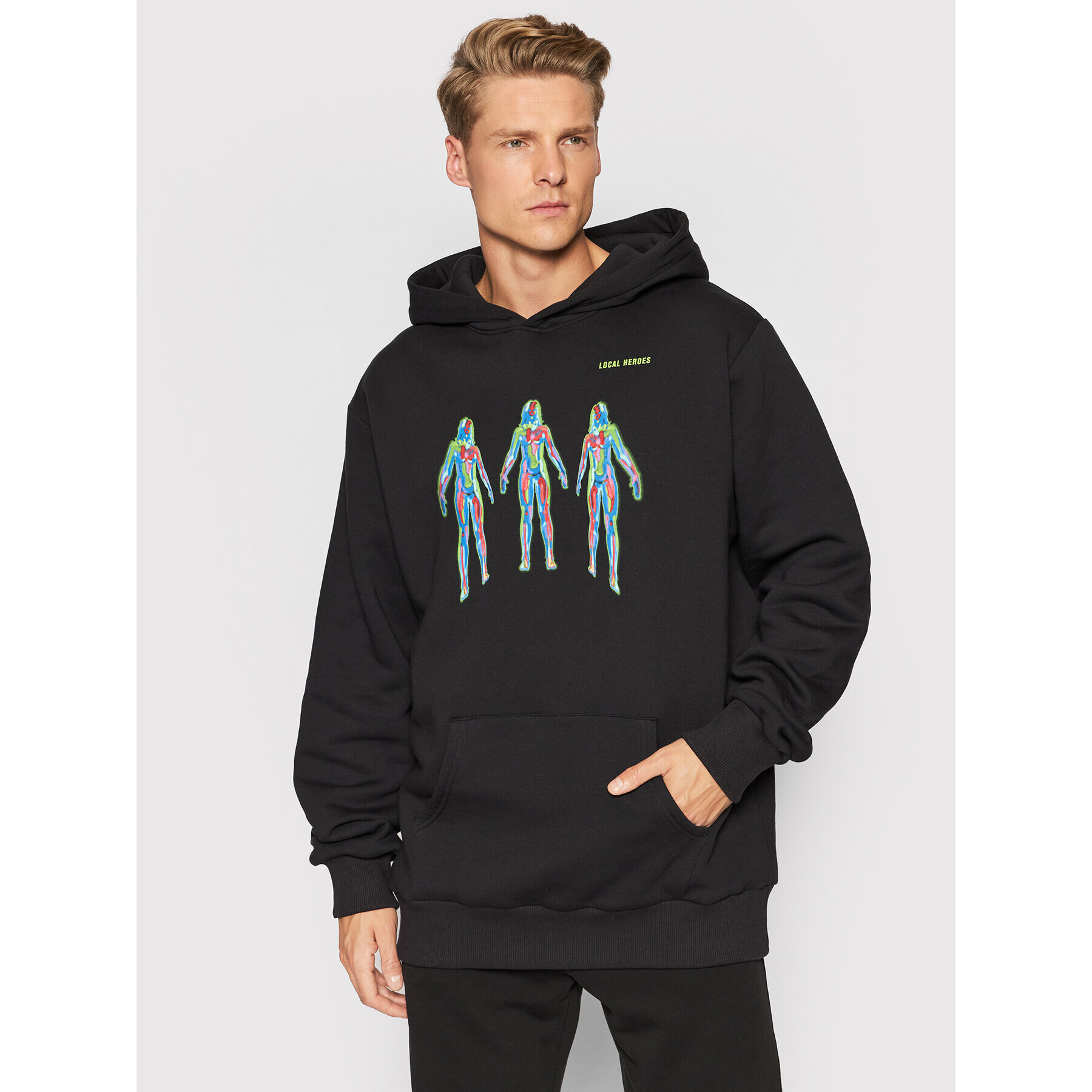 Local Heroes Суитшърт Aura Off AW21S0088 Черен Regular Fit - Pepit.bg