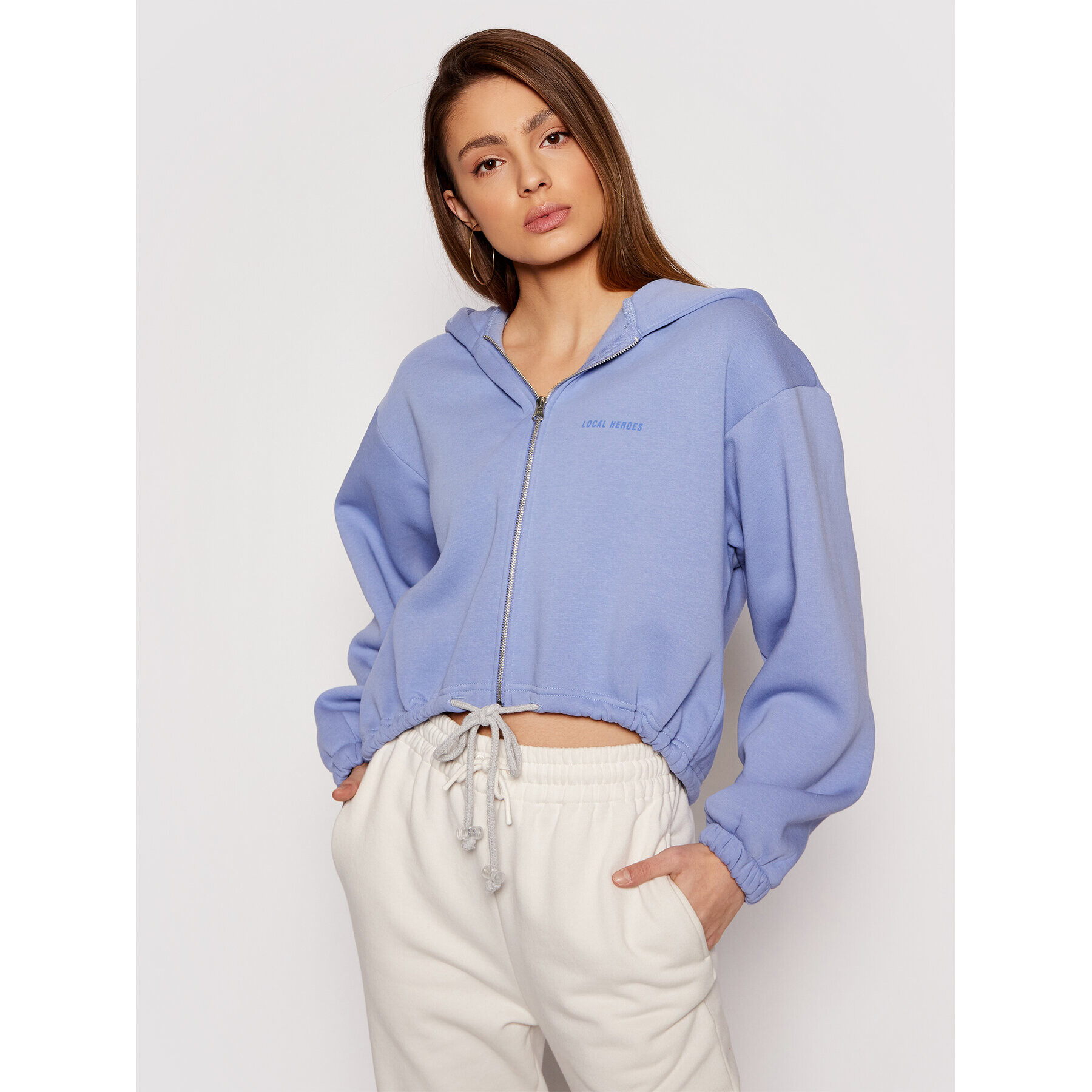 Local Heroes Суитшърт Big Heart SS21S0009 Син Oversize - Pepit.bg