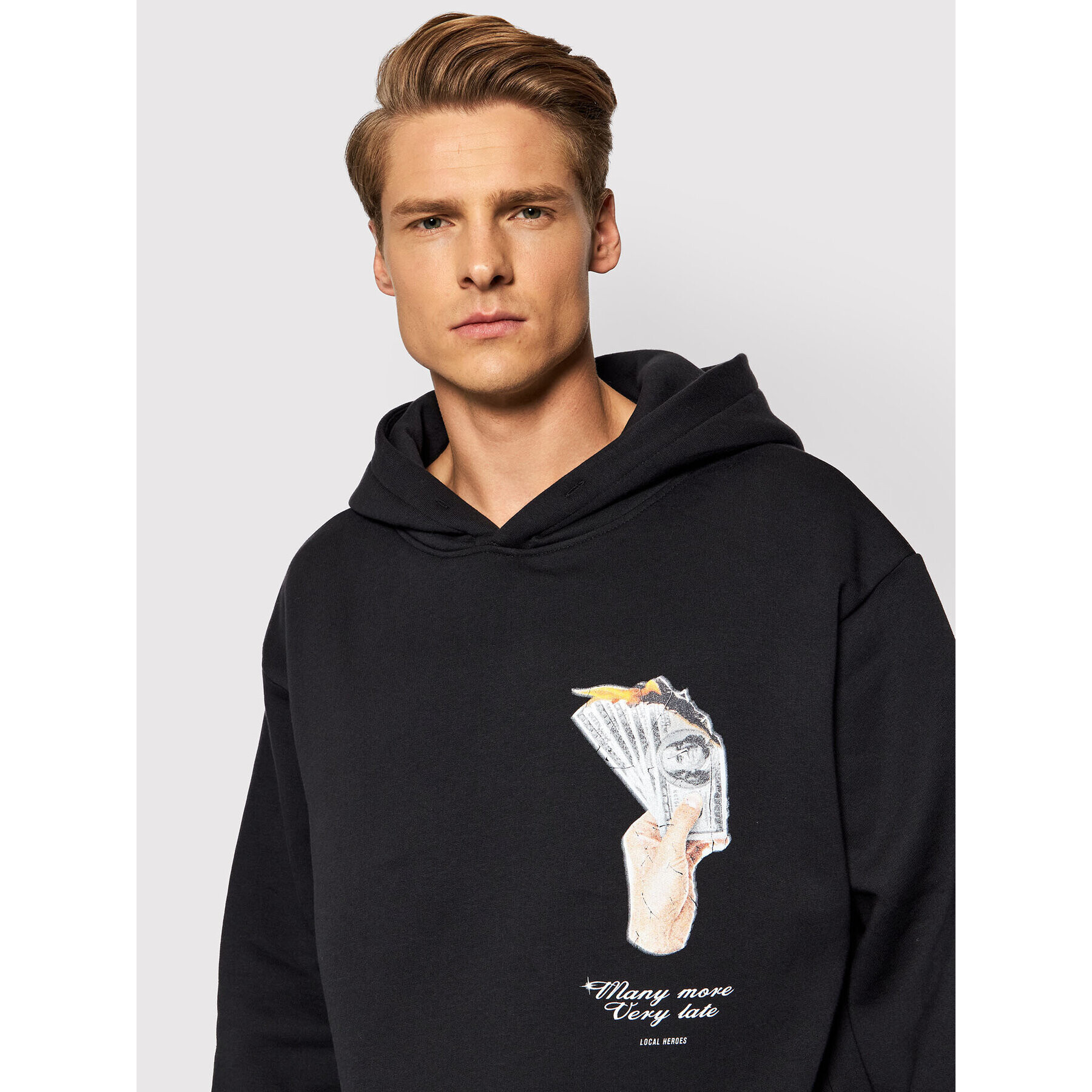Local Heroes Суитшърт Cash AW21S0087 Черен Regular Fit - Pepit.bg