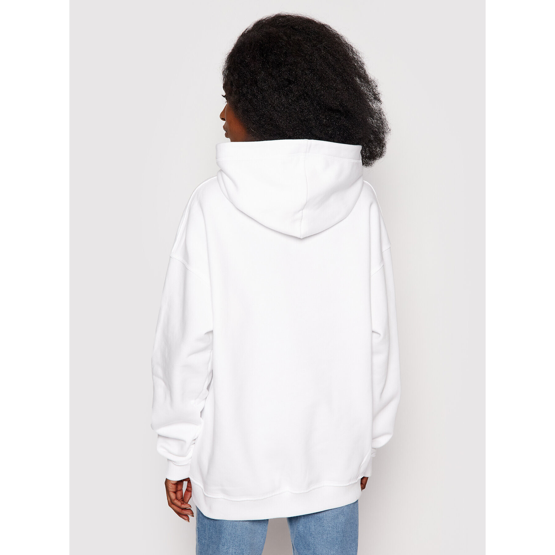 Local Heroes Суитшърт Crisis AW21S0003 Бял Oversize - Pepit.bg