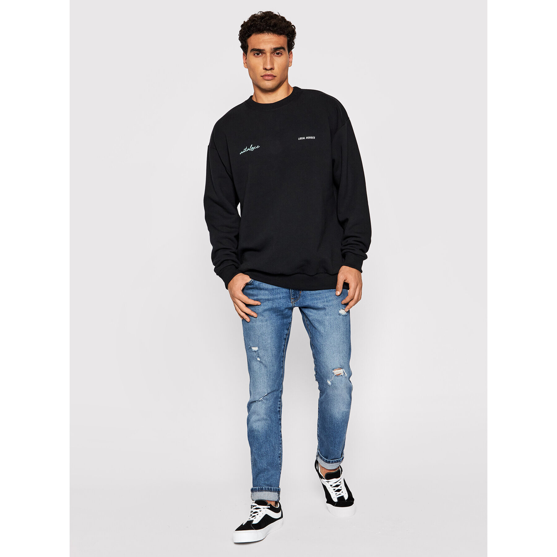 Local Heroes Суитшърт Emotional Mind AW21S0102 Черен Regular Fit - Pepit.bg