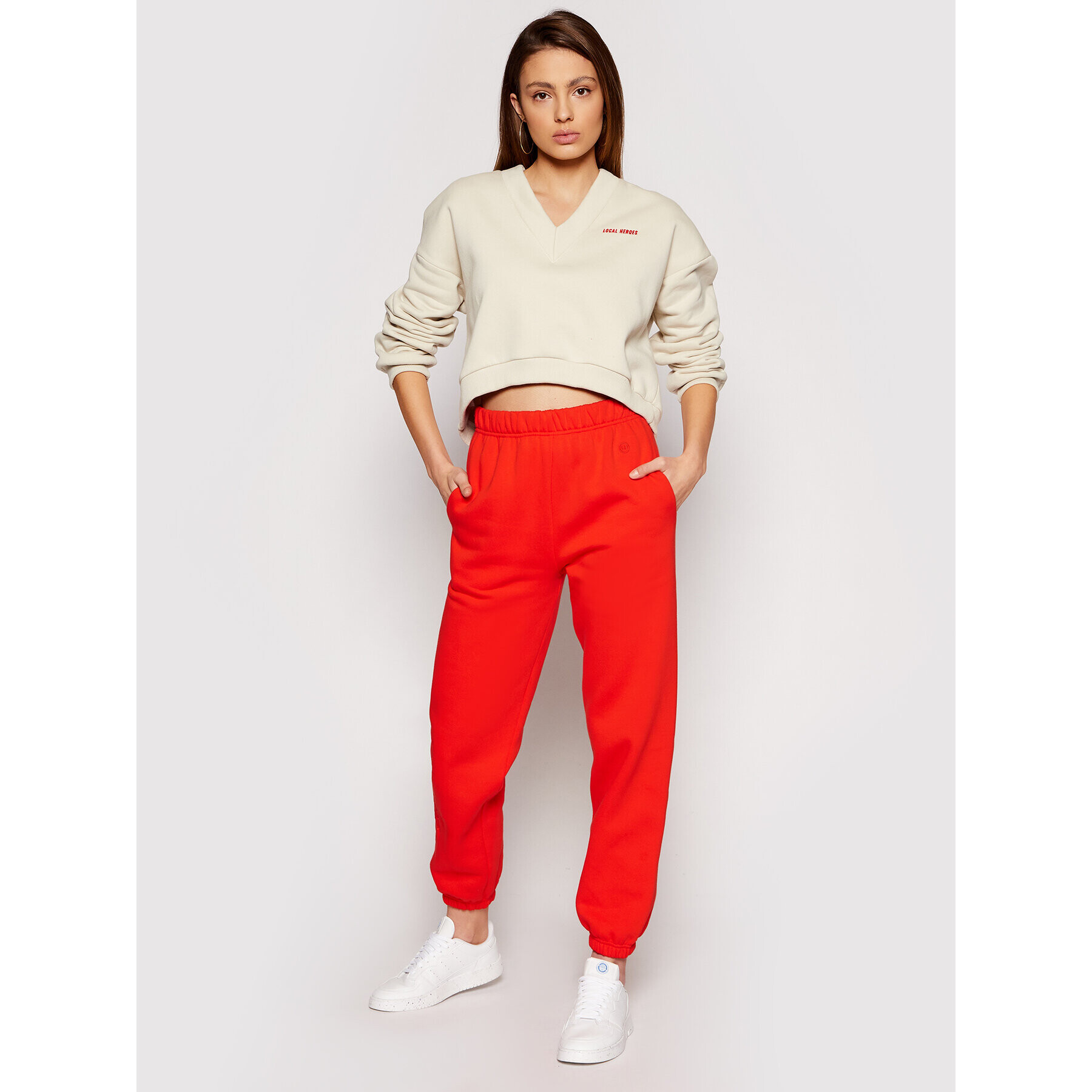 Local Heroes Суитшърт Joy SS21S0019 Бежов Regular Fit - Pepit.bg