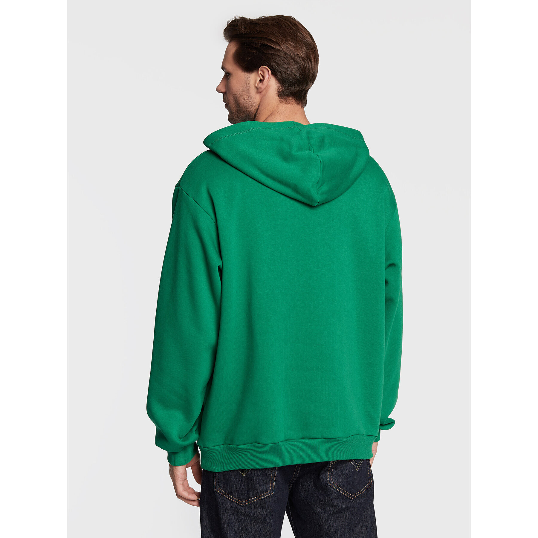 Local Heroes Суитшърт Keep A Secret AW22S0036 Зелен Oversize - Pepit.bg