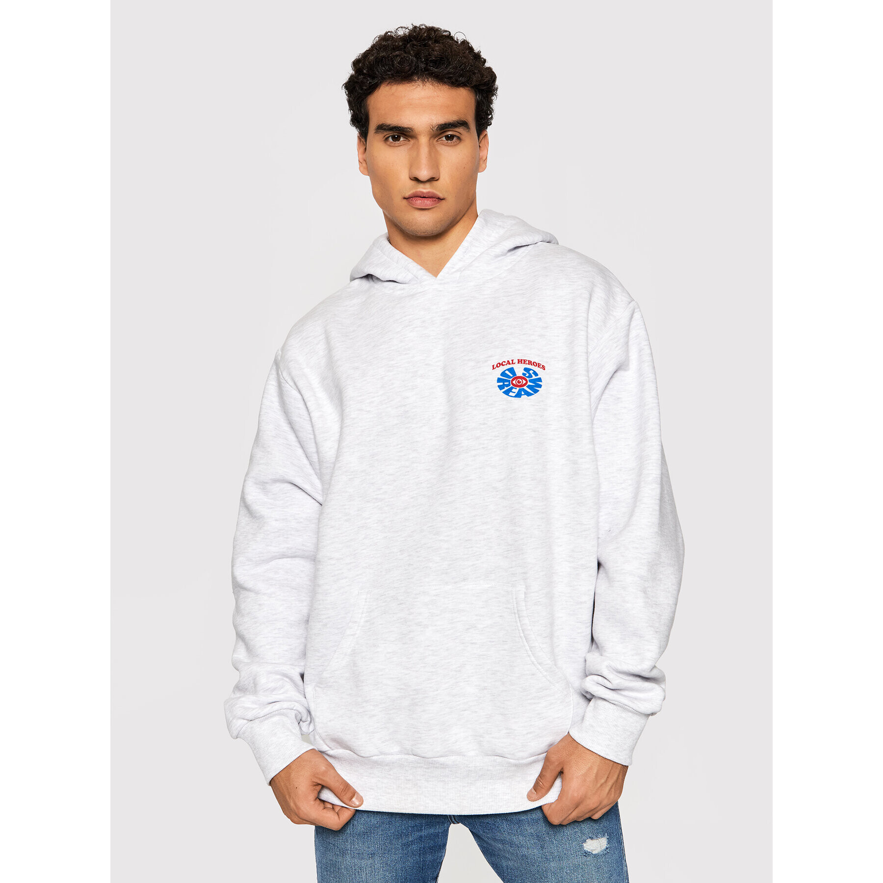 Local Heroes Суитшърт Lost My Mind AW21S0094 Сив Regular Fit - Pepit.bg