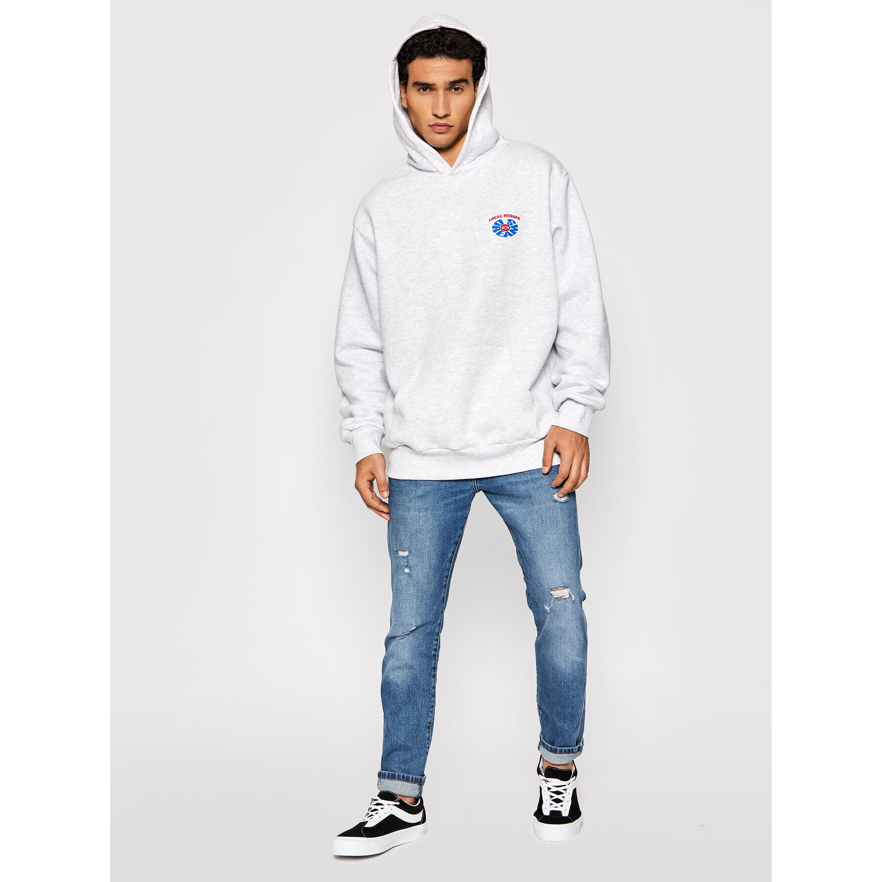 Local Heroes Суитшърт Lost My Mind AW21S0094 Сив Regular Fit - Pepit.bg