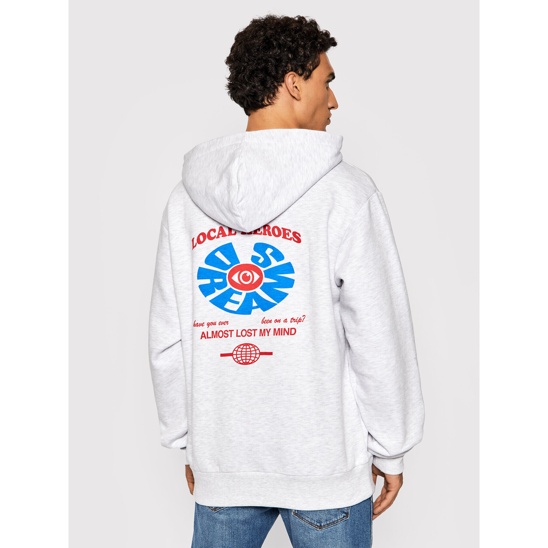 Local Heroes Суитшърт Lost My Mind AW21S0094 Сив Regular Fit - Pepit.bg