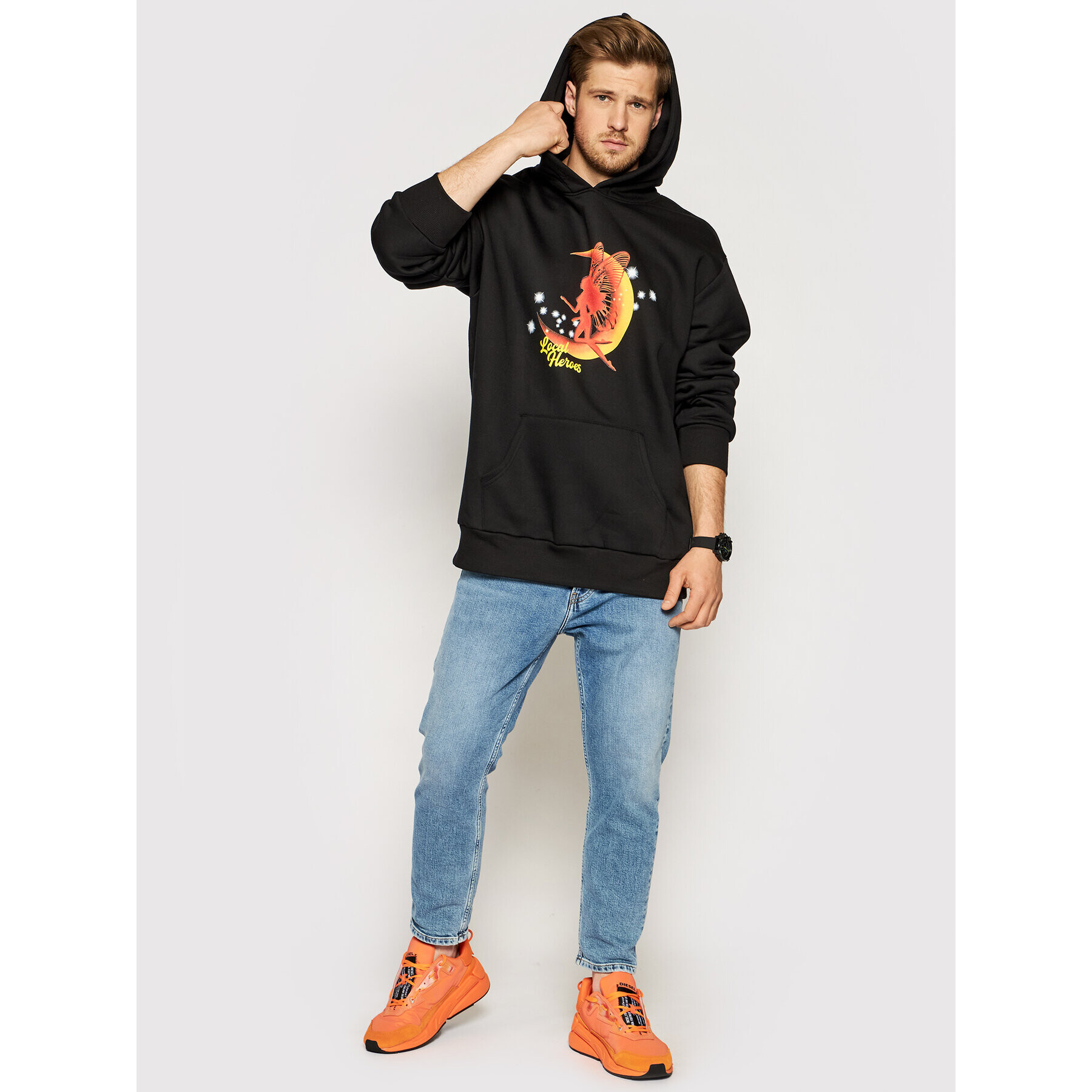 Local Heroes Суитшърт Magic Hell AW21S0072 Черен Regular Fit - Pepit.bg
