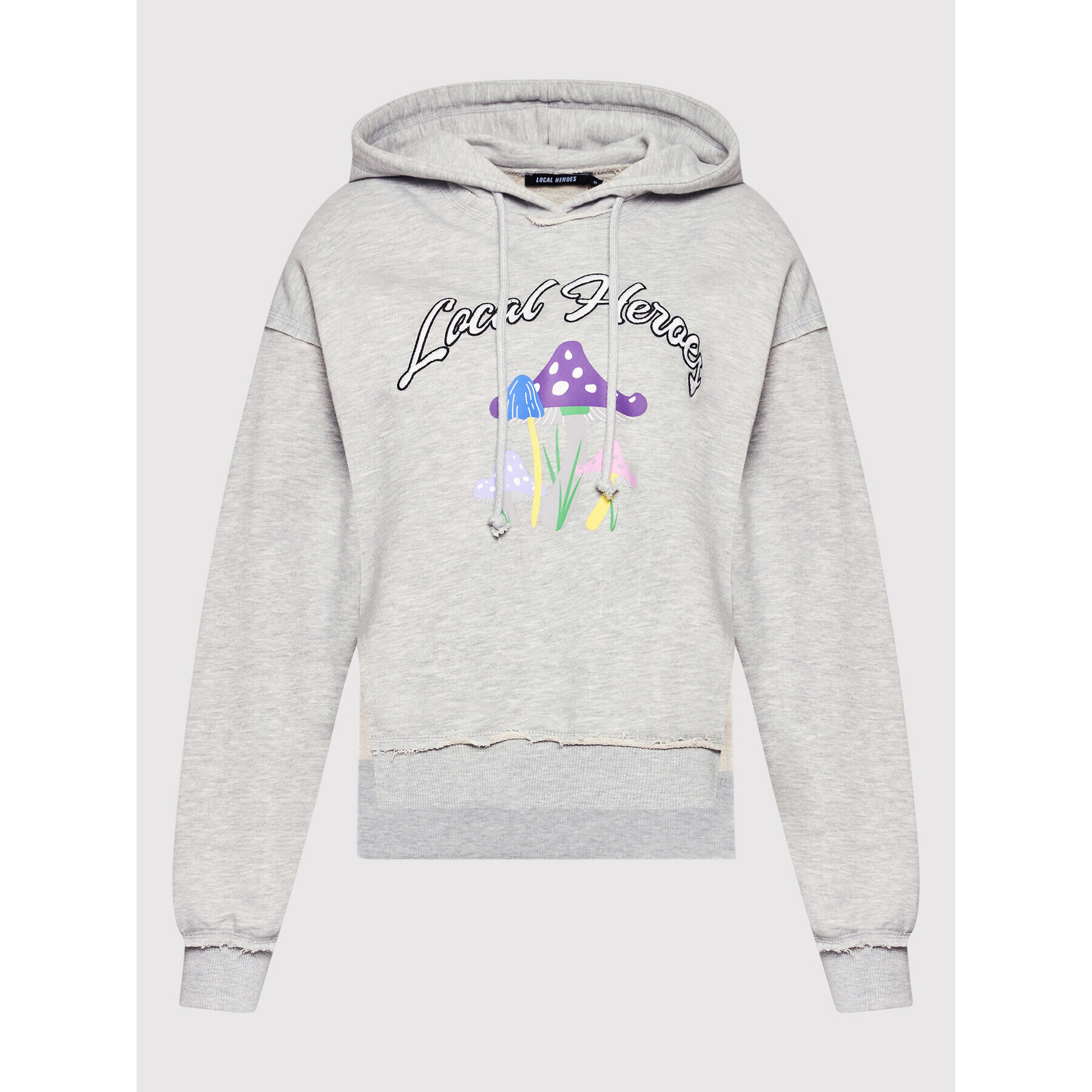 Local Heroes Суитшърт Magic Mushrooms SS22S0019 Сив Oversize - Pepit.bg
