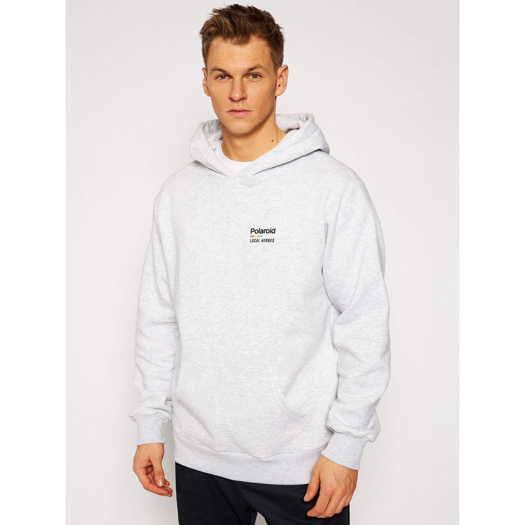 Local Heroes Суитшърт Polaroid LHPLS0007 Сив Regular Fit - Pepit.bg