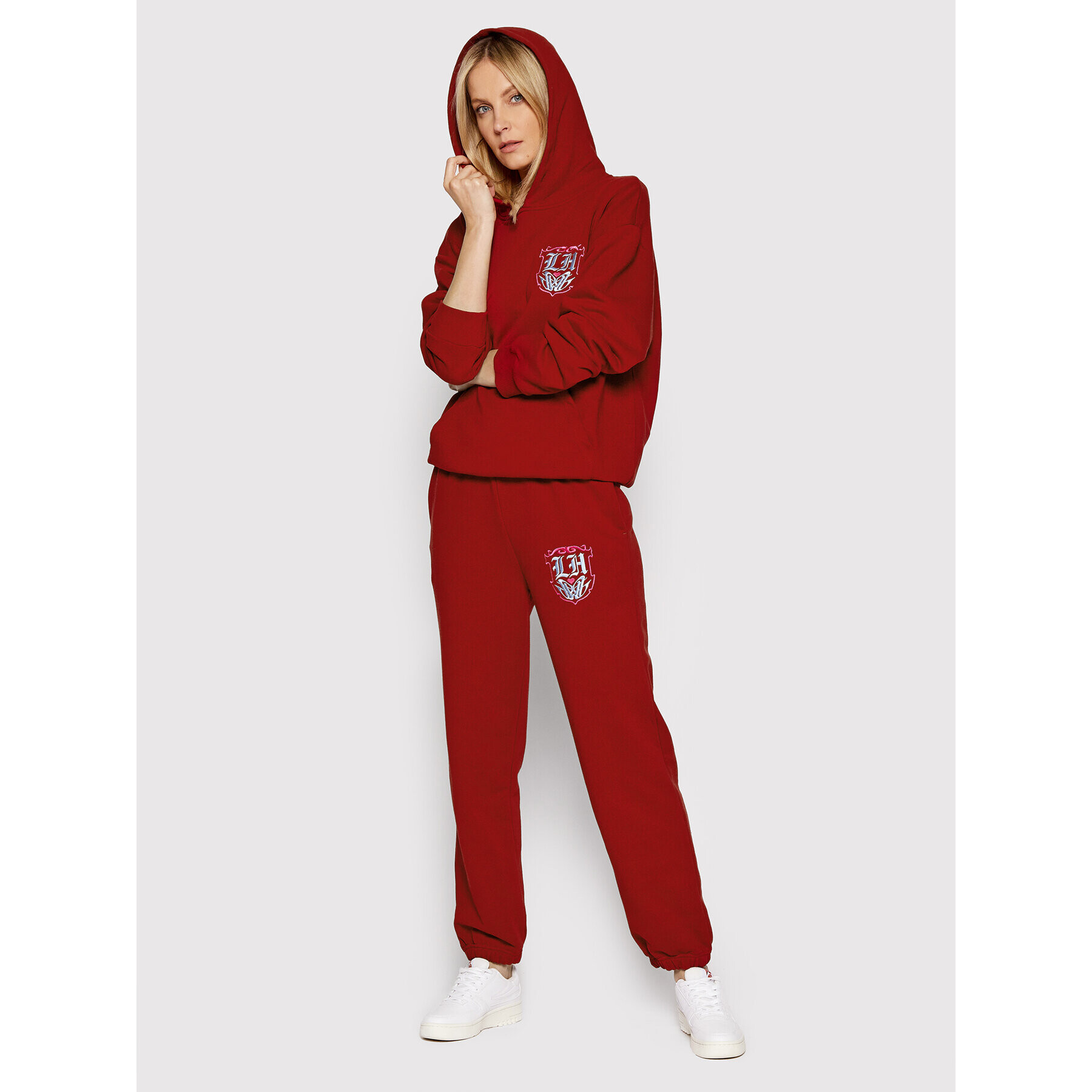 Local Heroes Суитшърт Royal Squad SS22S0030 Бордо Oversize - Pepit.bg