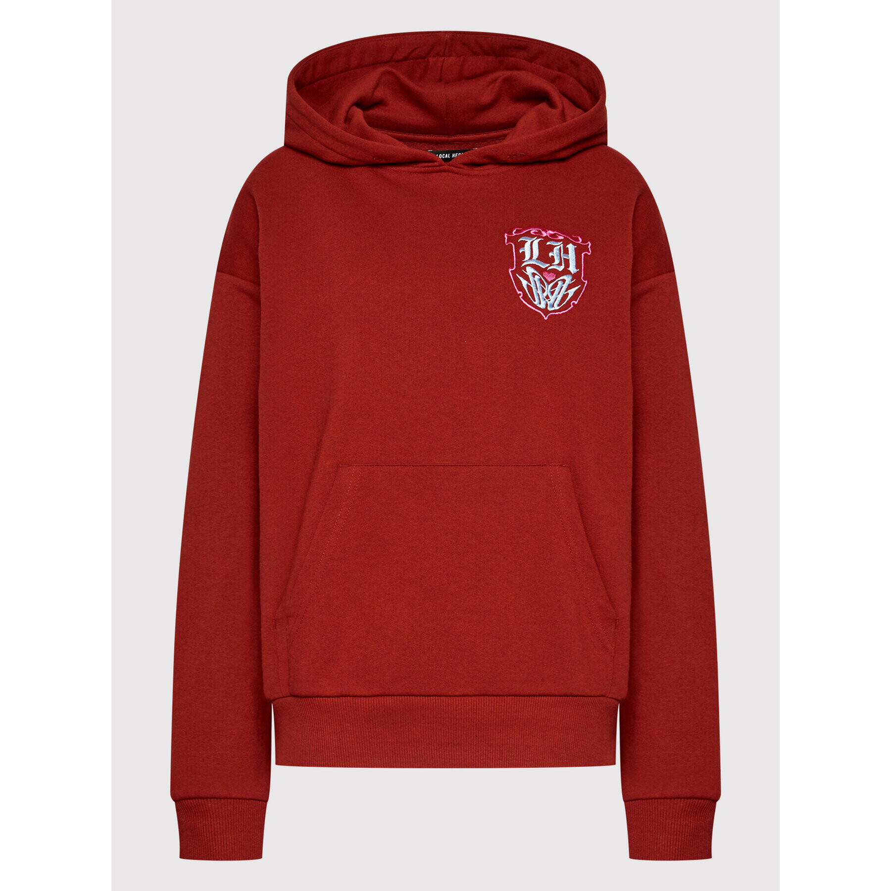 Local Heroes Суитшърт Royal Squad SS22S0030 Бордо Oversize - Pepit.bg