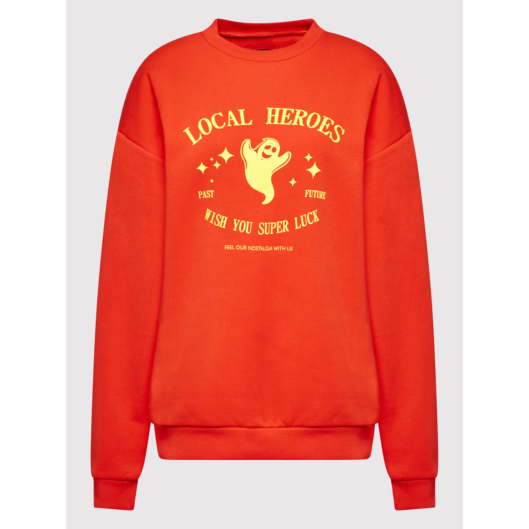 Local Heroes Суитшърт Super Luck AW21S0050 Червен Regular Fit - Pepit.bg