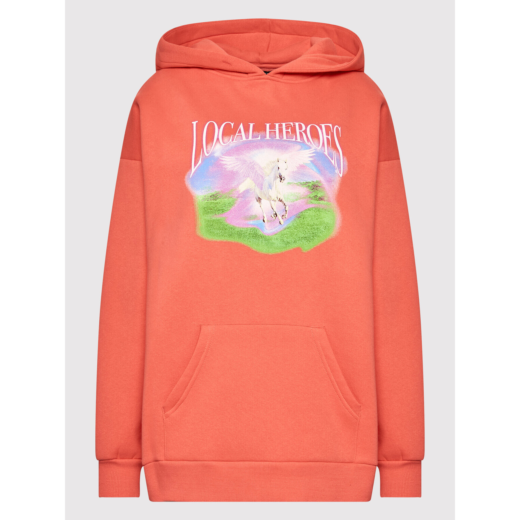Local Heroes Суитшърт Utopia SS22S0027 Розов Oversize - Pepit.bg