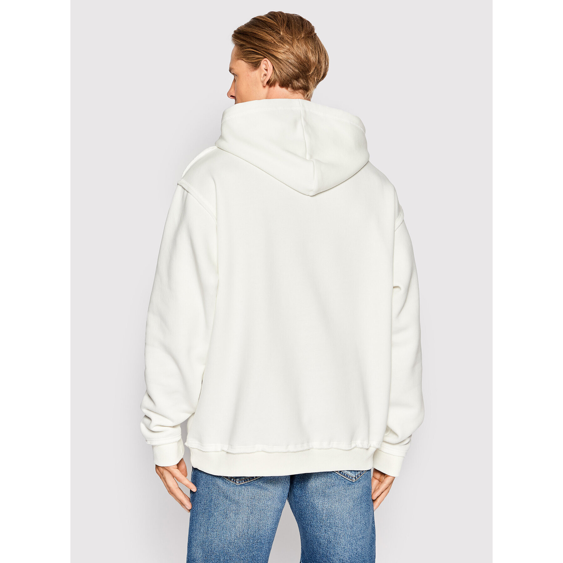 Local Heroes Суитшърт Welcome Pack AW22S0040 Бял Oversize - Pepit.bg