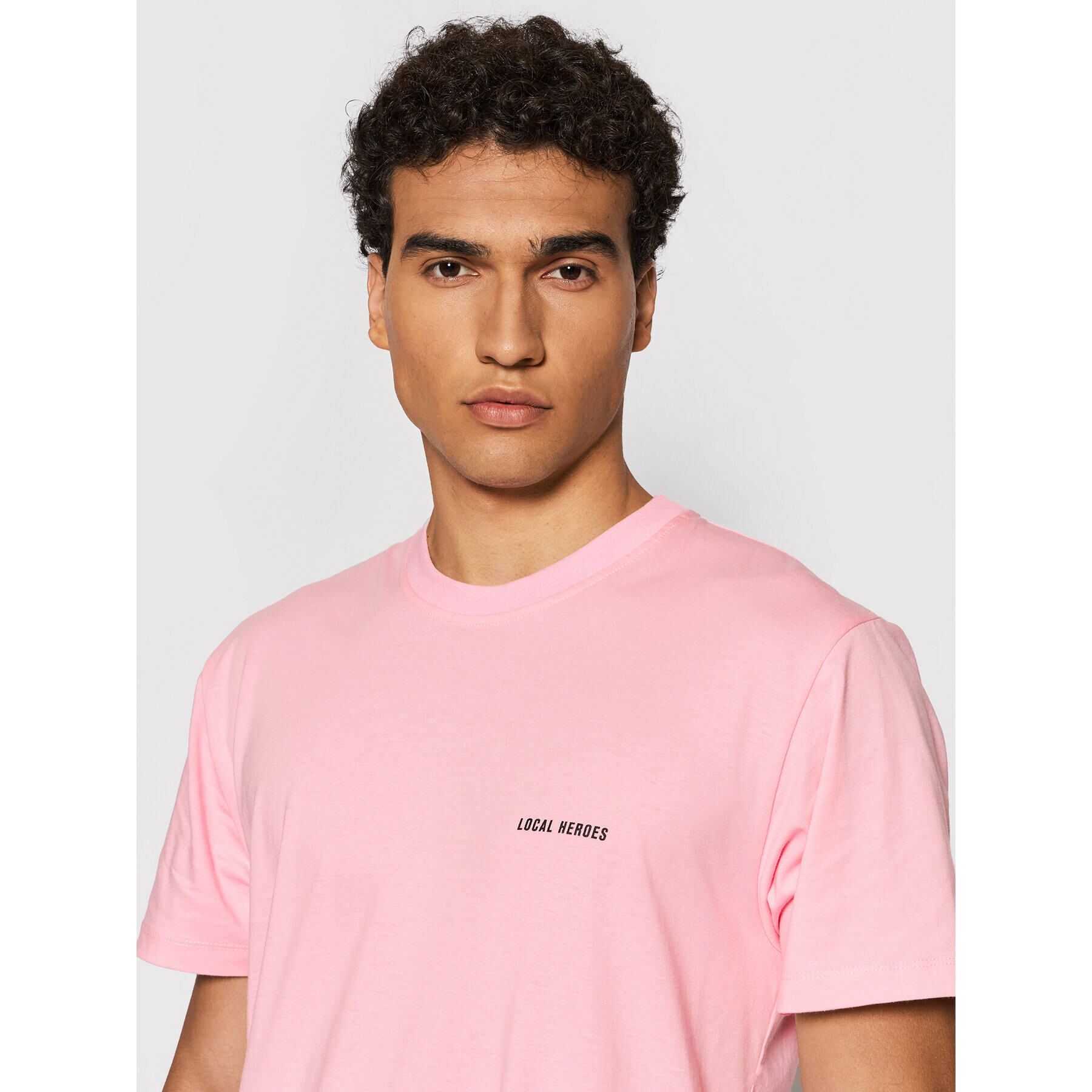 Local Heroes Тишърт Alive AW21T0129 Розов Regular Fit - Pepit.bg