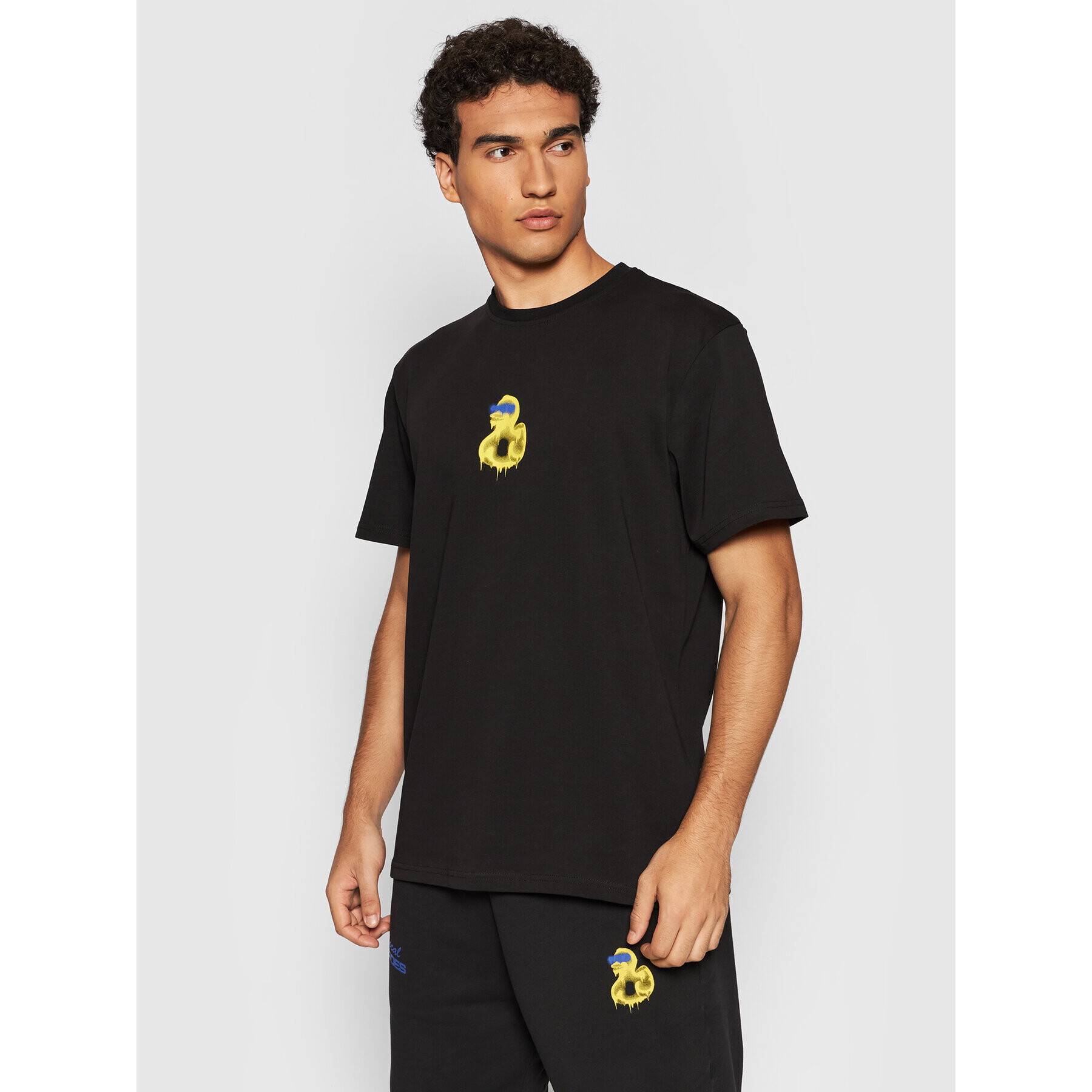 Local Heroes Тишърт Blind Duck AW21T0086 Черен Regular Fit - Pepit.bg