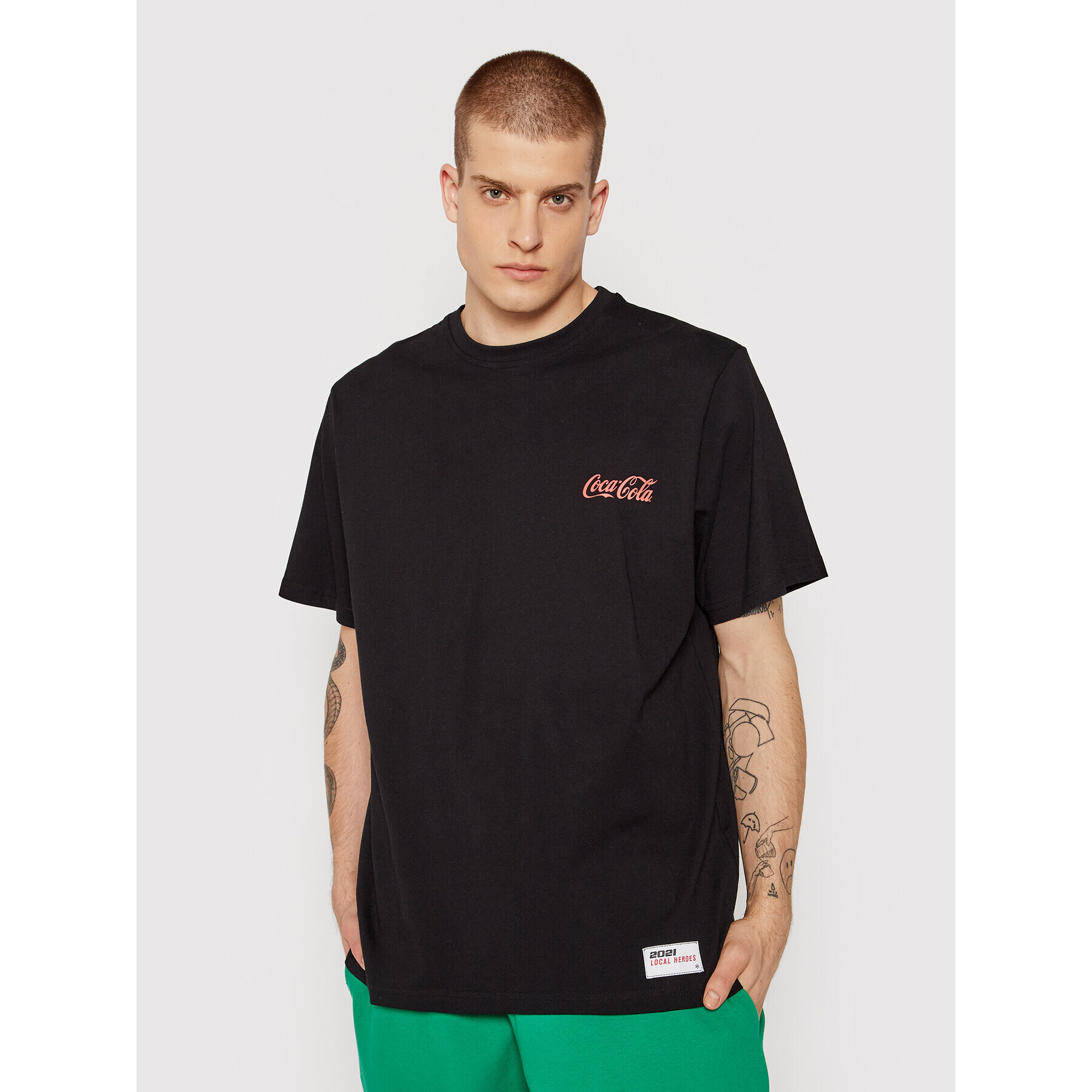 Local Heroes Тишърт COCA-COLA Bottle LHCCT012 Черен Oversize - Pepit.bg