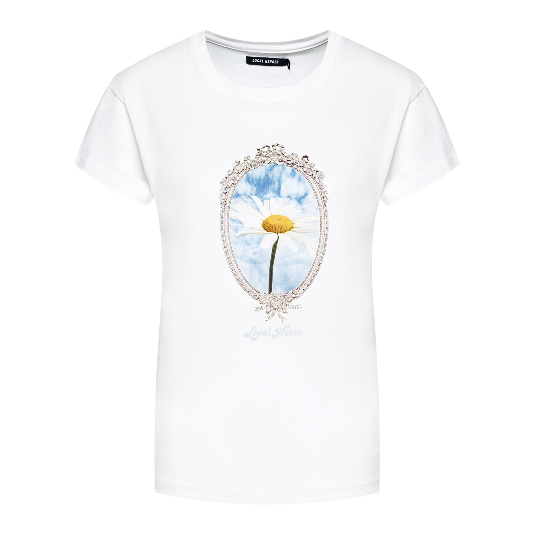 Local Heroes Тишърт Daisy SS21T0027 Бял Regular Fit - Pepit.bg