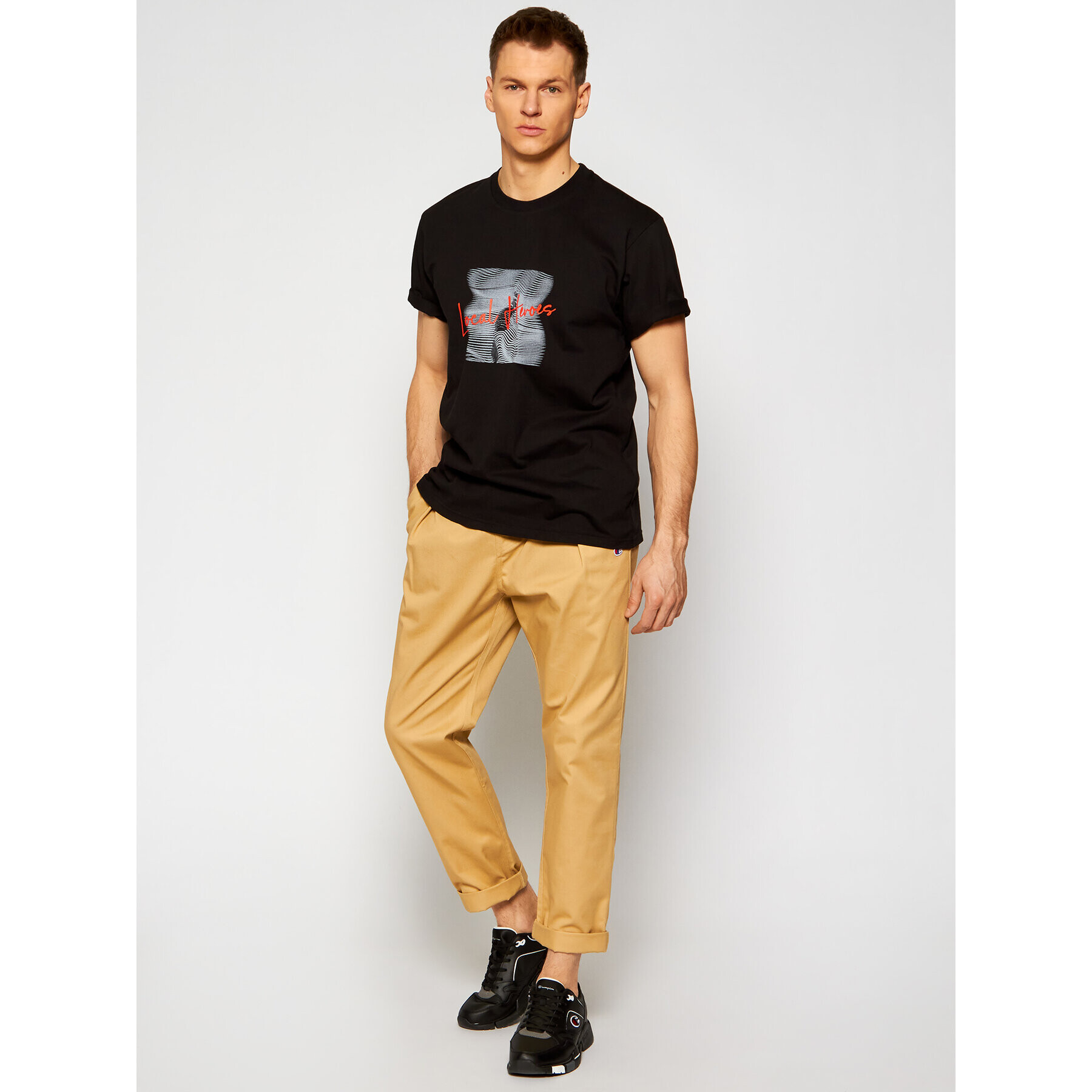 Local Heroes Тишърт Dark Side SS21T0064 Черен Regular Fit - Pepit.bg