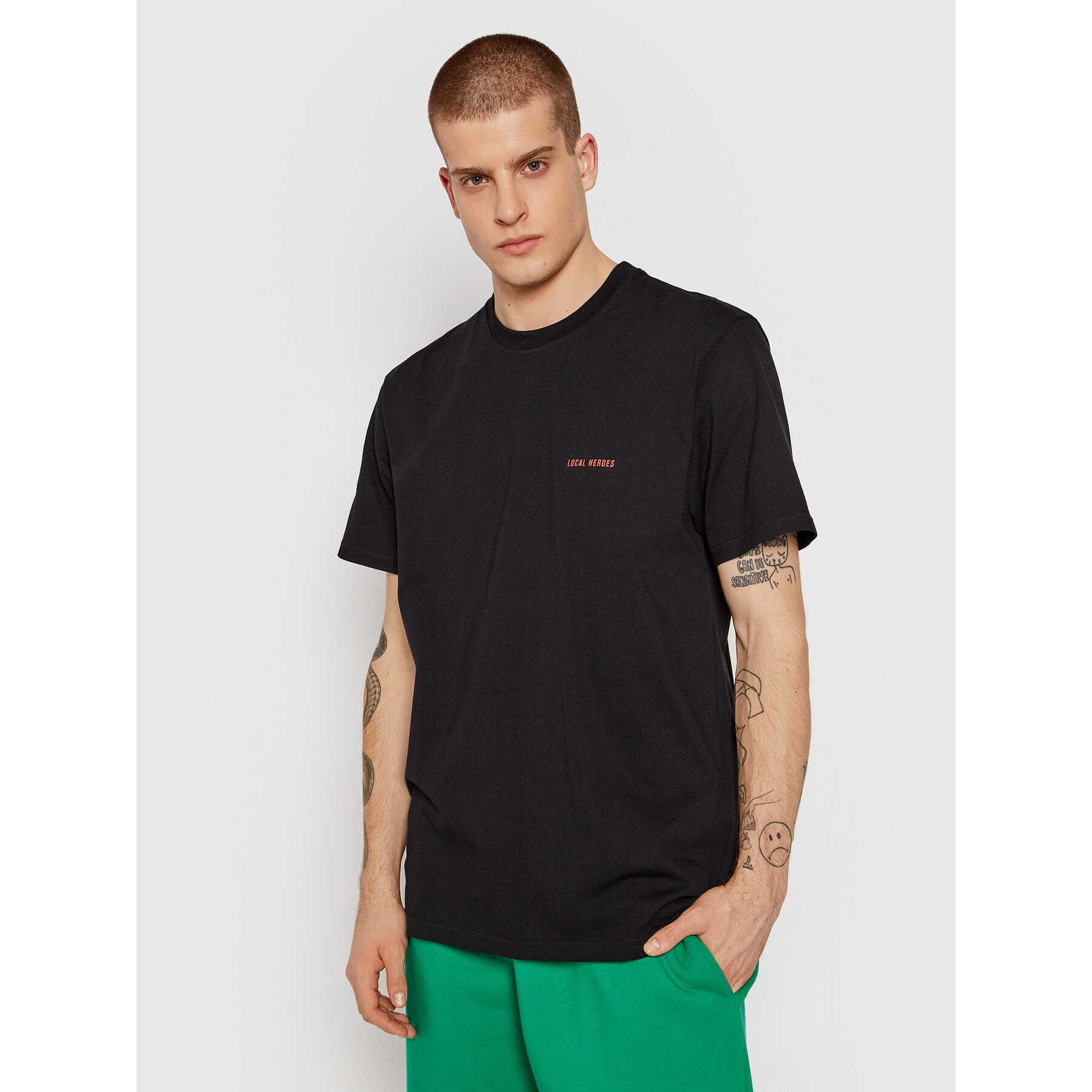Local Heroes Тишърт Dazed AW21T0108 Черен Regular Fit - Pepit.bg