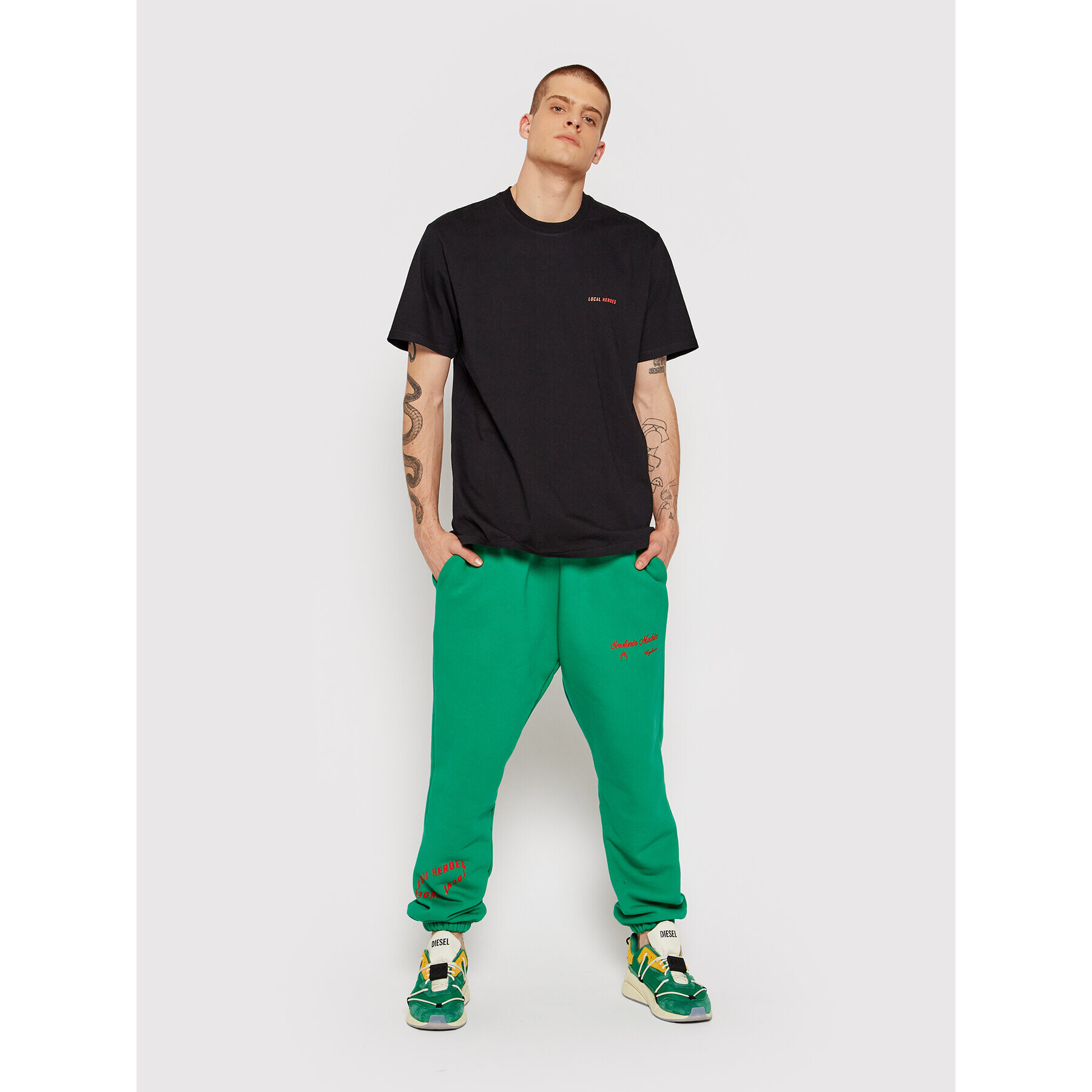 Local Heroes Тишърт Dazed AW21T0108 Черен Regular Fit - Pepit.bg