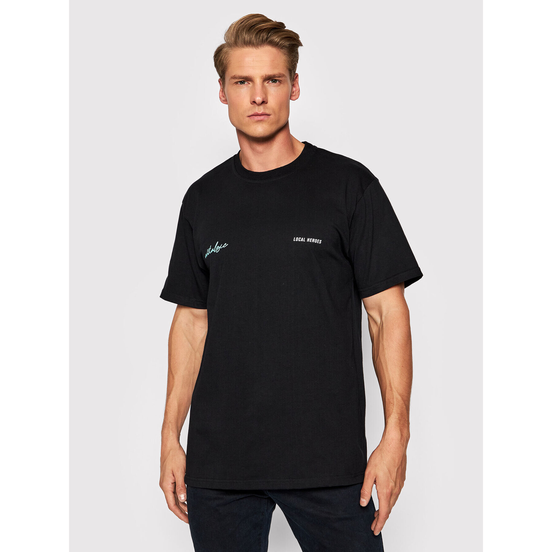 Local Heroes Тишърт Emotional Mind AW21T0113 Черен Regular Fit - Pepit.bg
