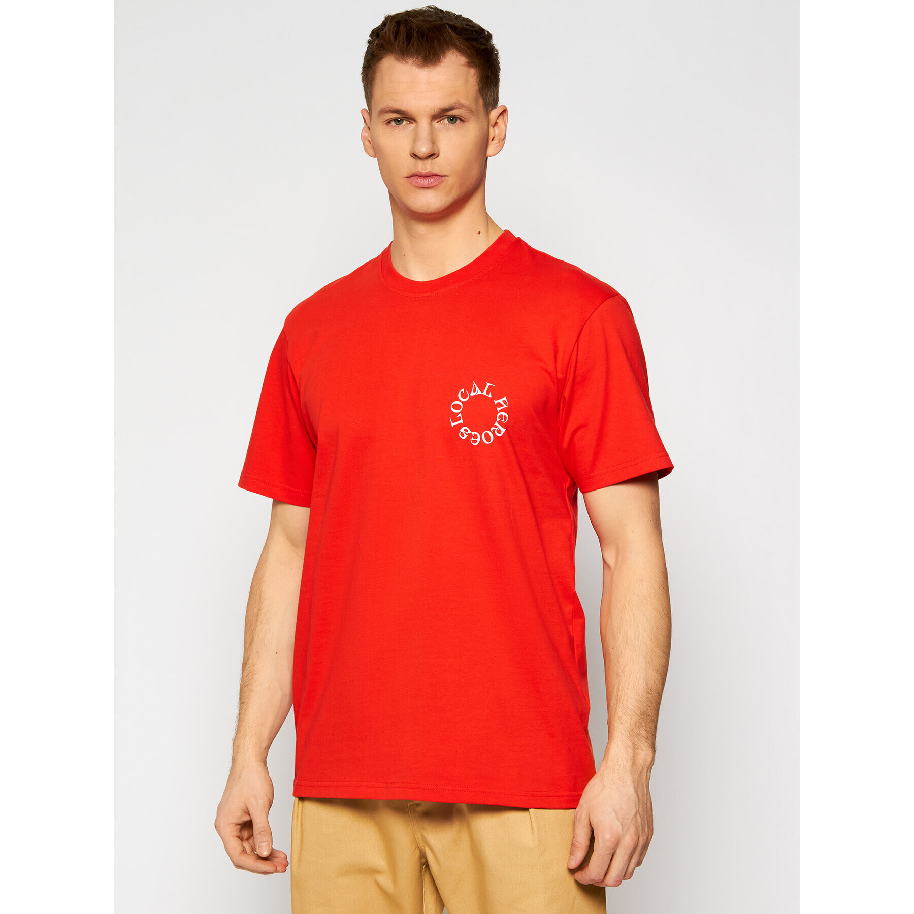 Local Heroes Тишърт Good Feelings SS21T0072 Червен Regular Fit - Pepit.bg