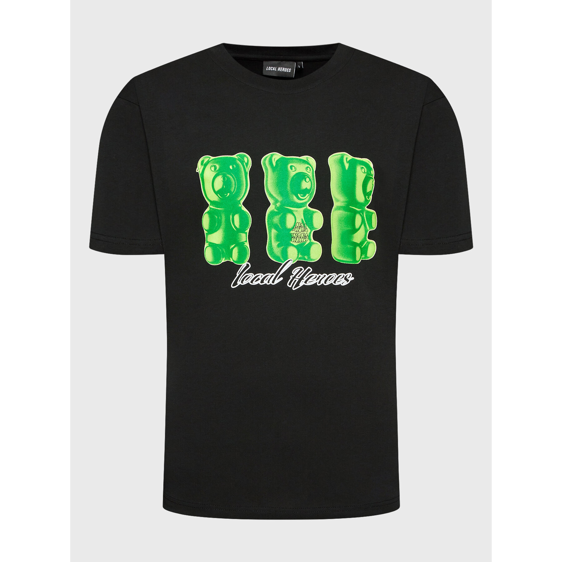 Local Heroes Тишърт Jelly Bears AW22T0034 Черен Oversize - Pepit.bg
