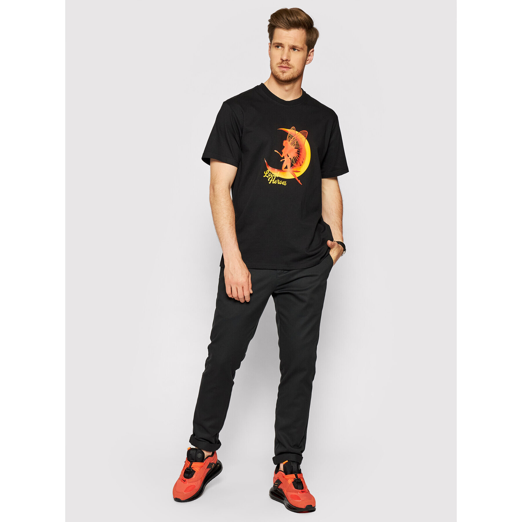 Local Heroes Тишърт Magic Hell Off AW21T0089 Черен Regular Fit - Pepit.bg