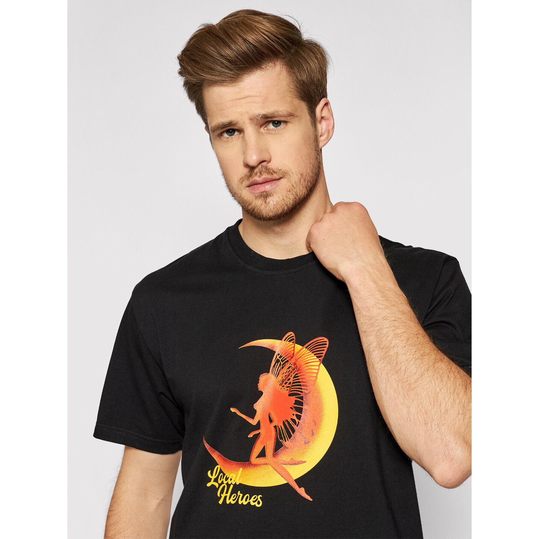 Local Heroes Тишърт Magic Hell Off AW21T0089 Черен Regular Fit - Pepit.bg