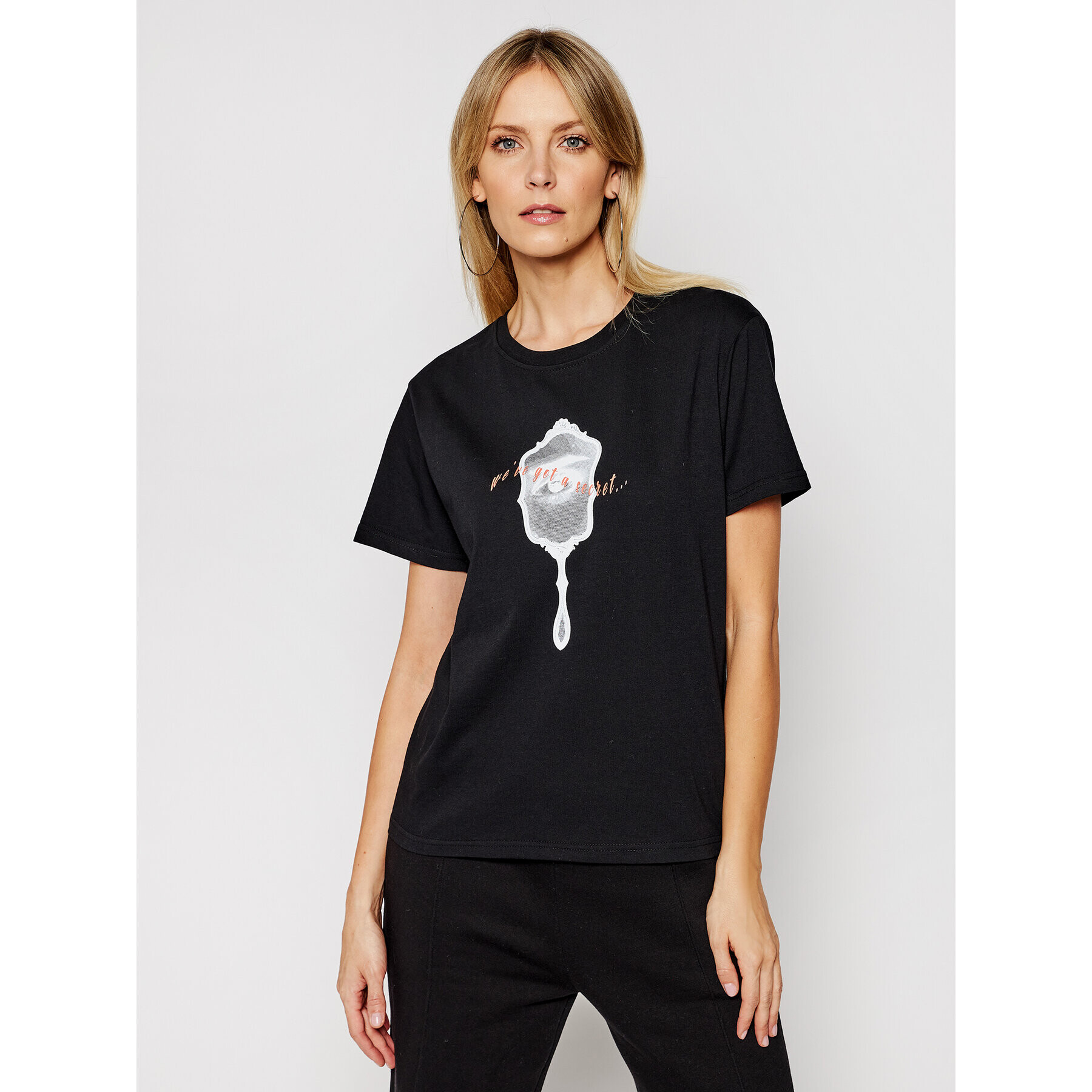 Local Heroes Тишърт Mirror SS21T0025 Черен Regular Fit - Pepit.bg