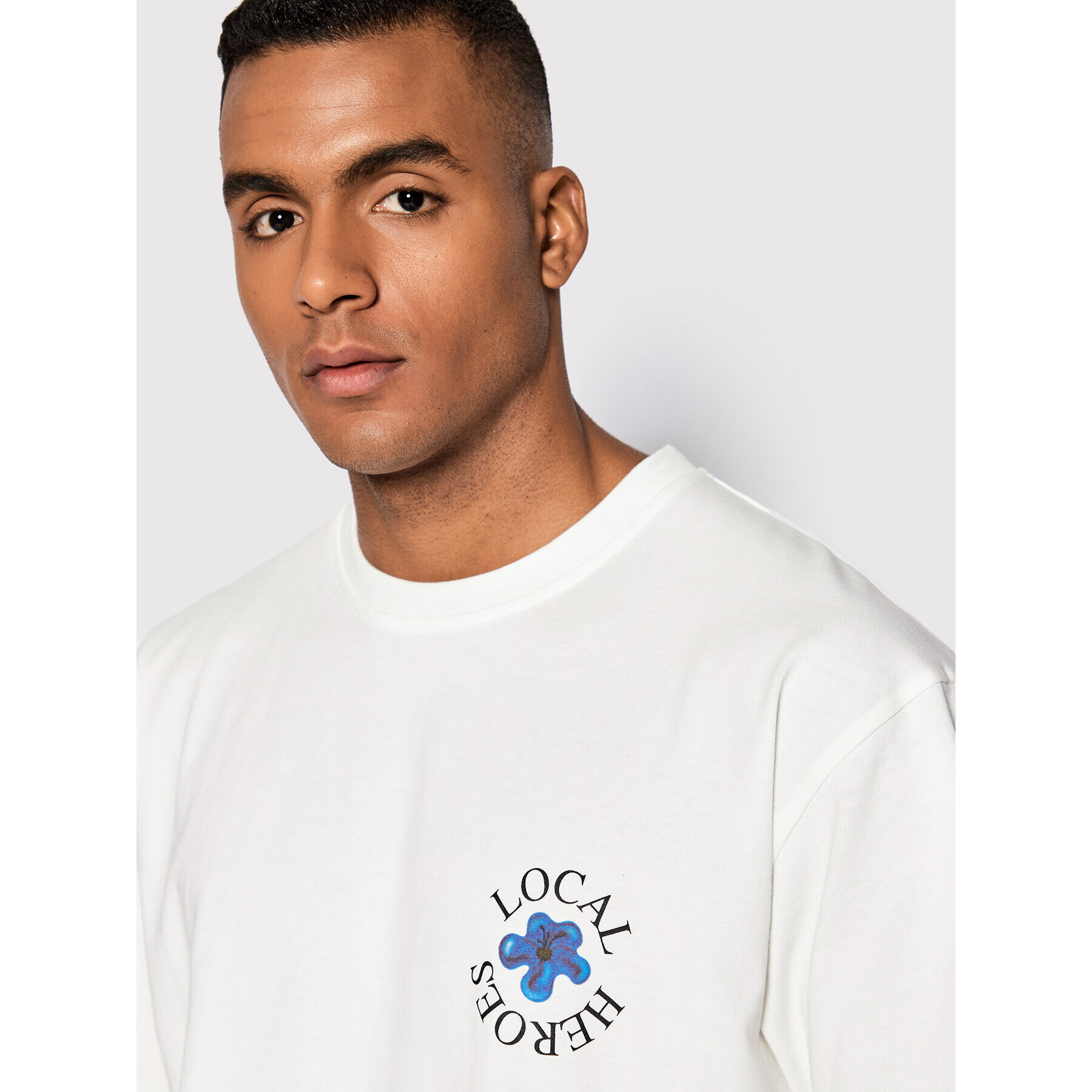 Local Heroes Тишърт Pick Poison AW22T0027 Бял Oversize - Pepit.bg