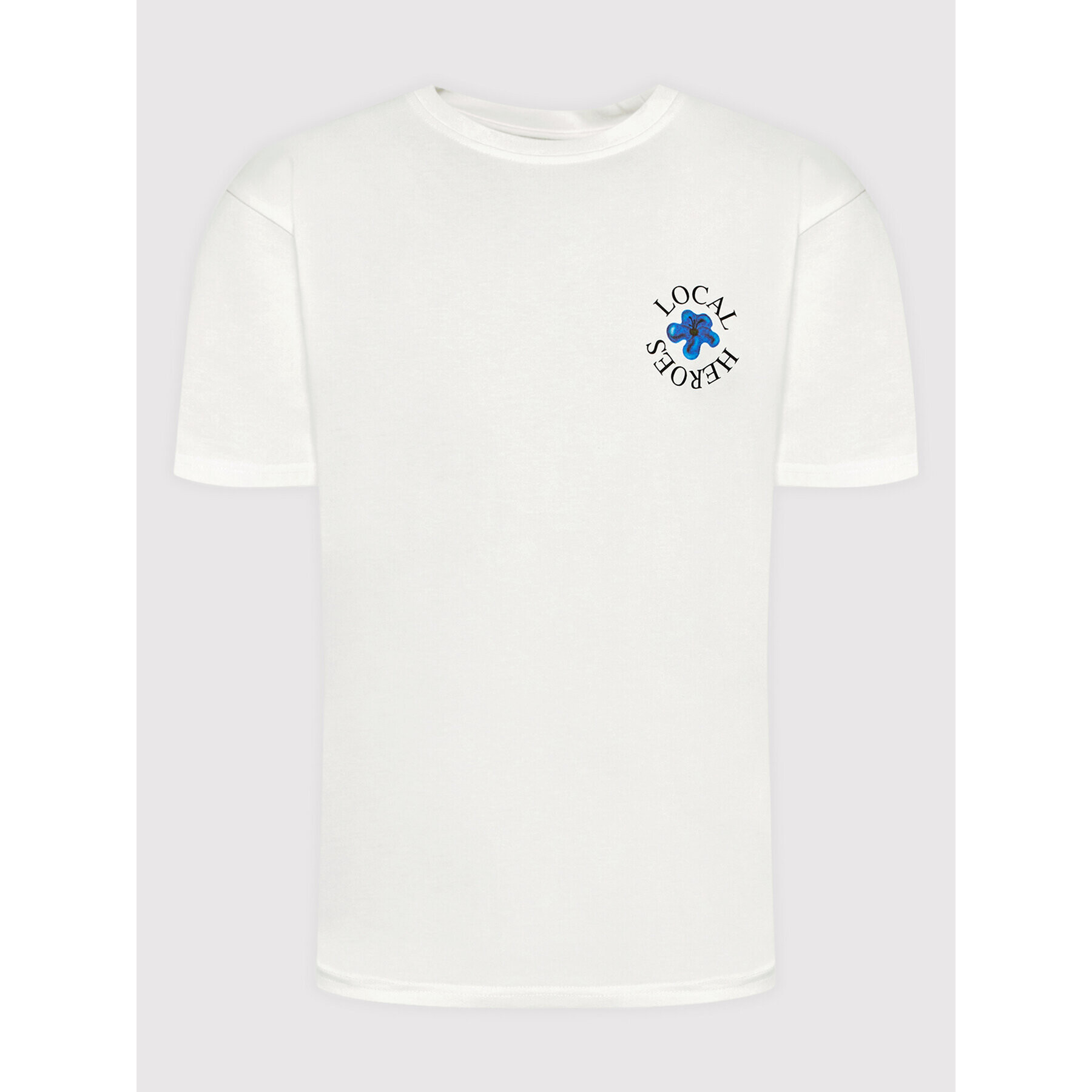 Local Heroes Тишърт Pick Poison AW22T0027 Бял Oversize - Pepit.bg
