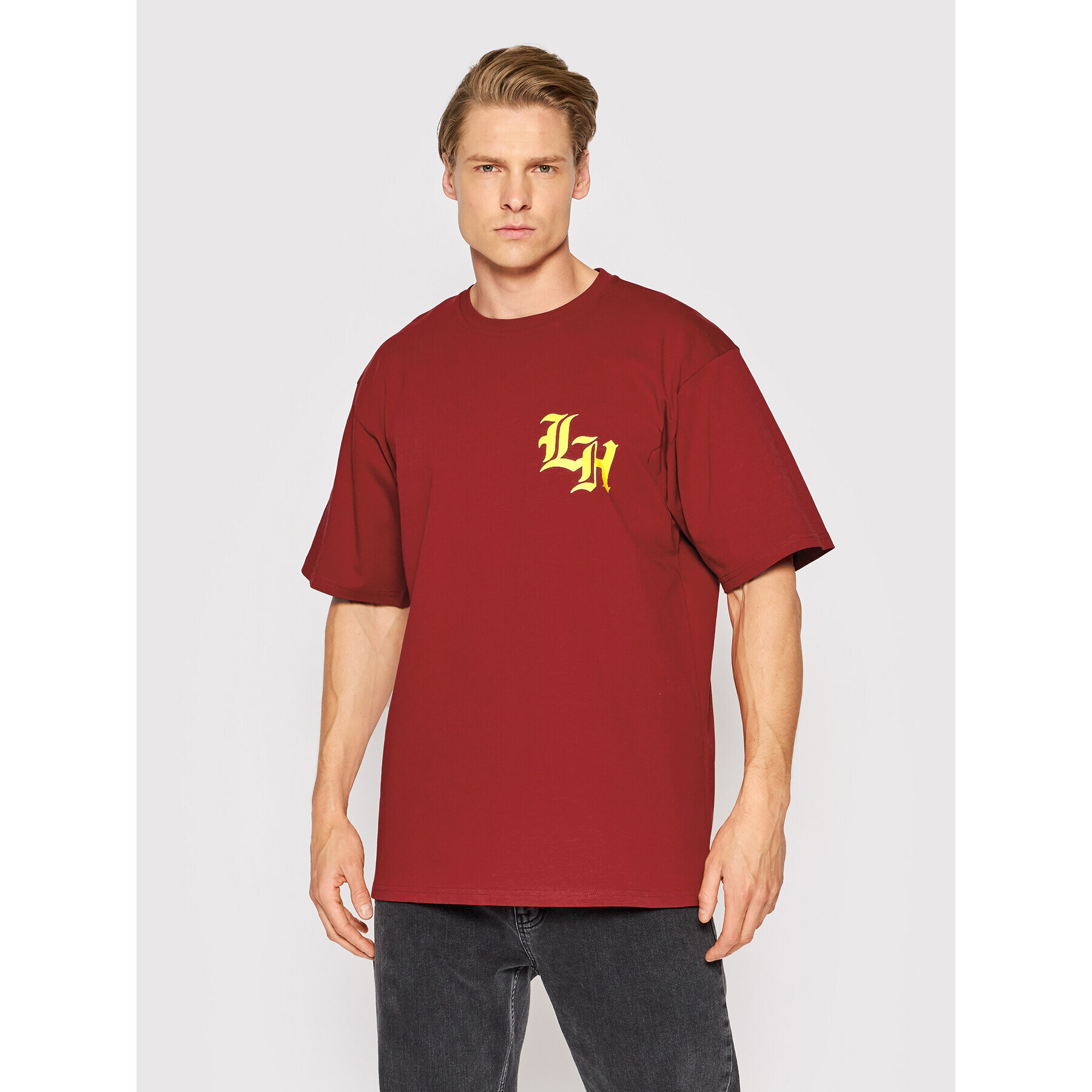 Local Heroes Тишърт Supreme SS22T0053 Червен Oversize - Pepit.bg