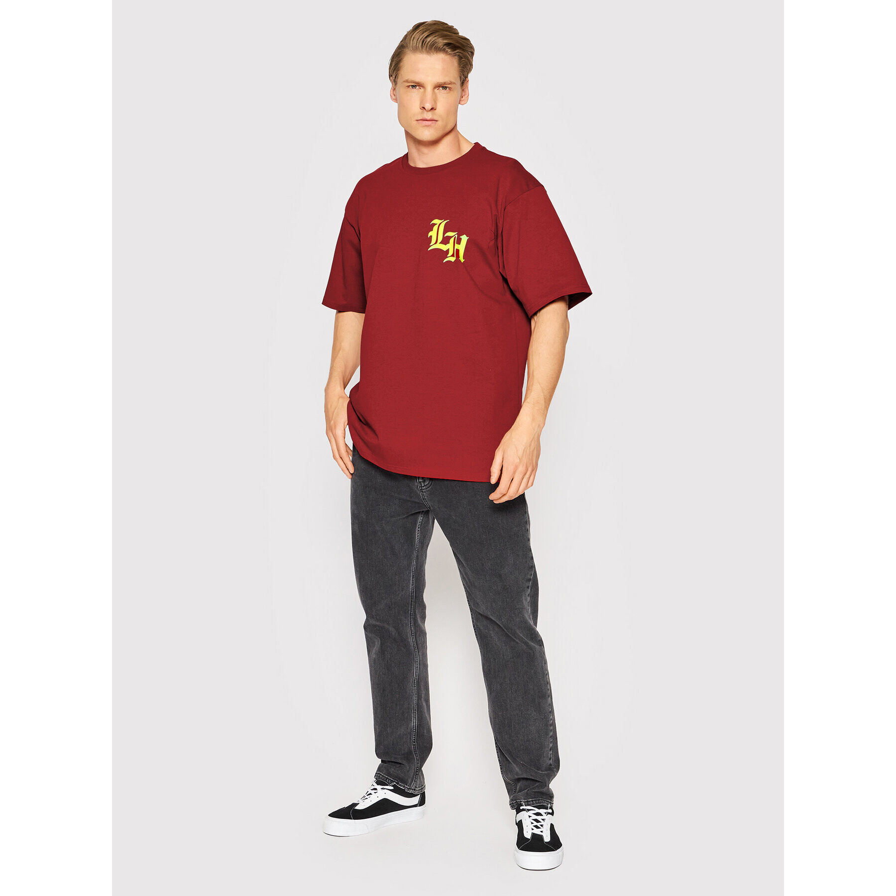 Local Heroes Тишърт Supreme SS22T0053 Червен Oversize - Pepit.bg