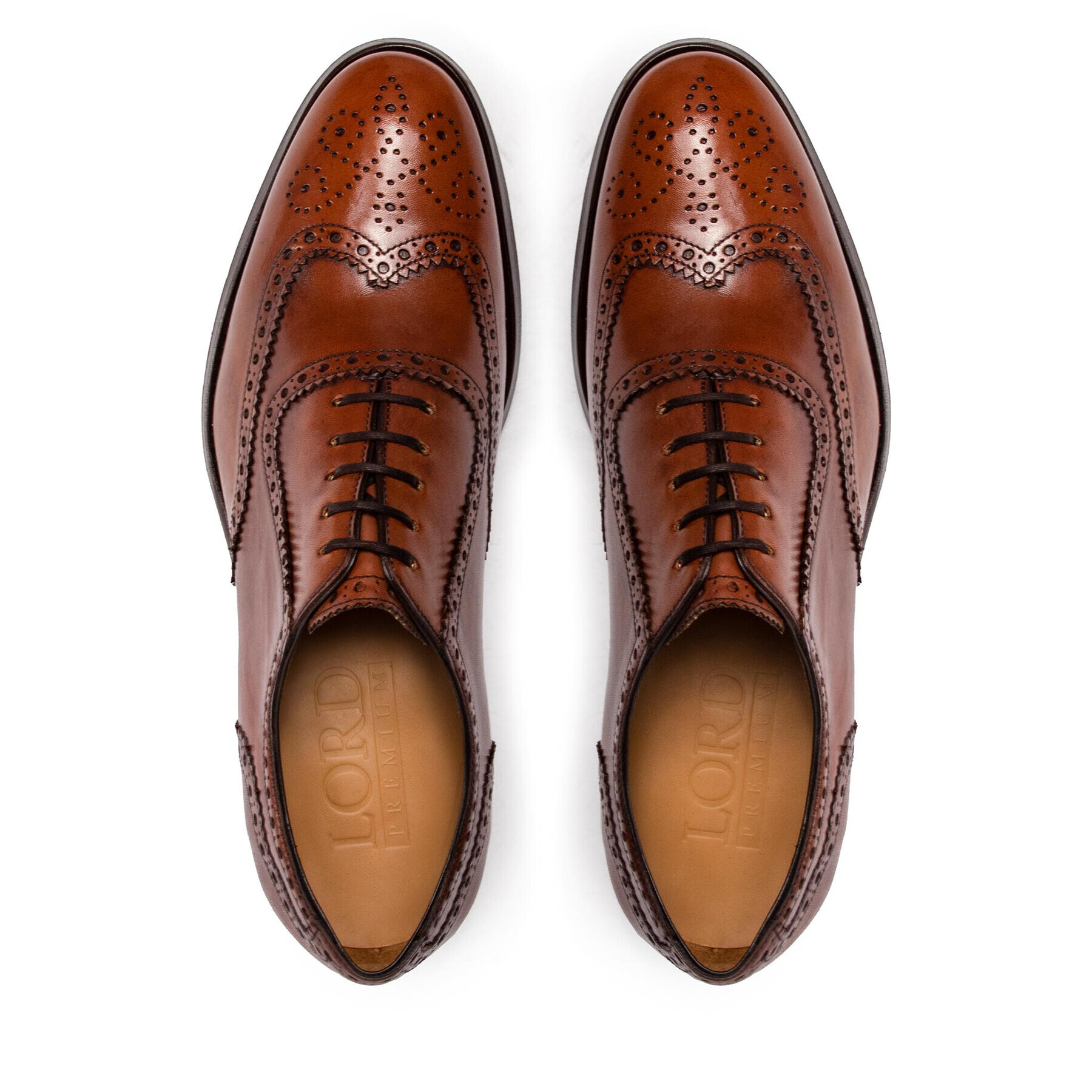 Lord Premium Обувки Brogues 5501 Кафяв - Pepit.bg