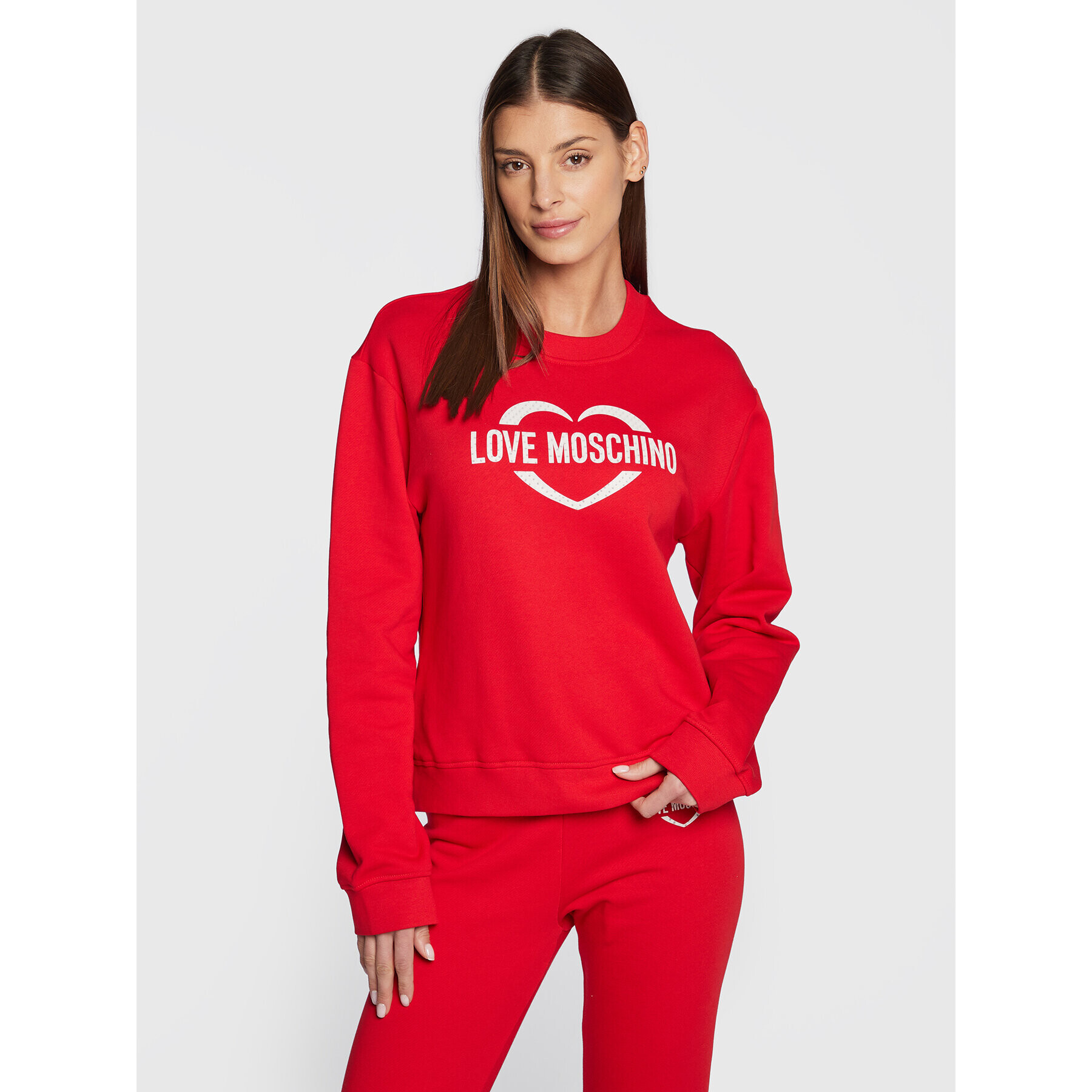 LOVE MOSCHINO Анцуг W002601M 4055 Червен Regular Fit - Pepit.bg