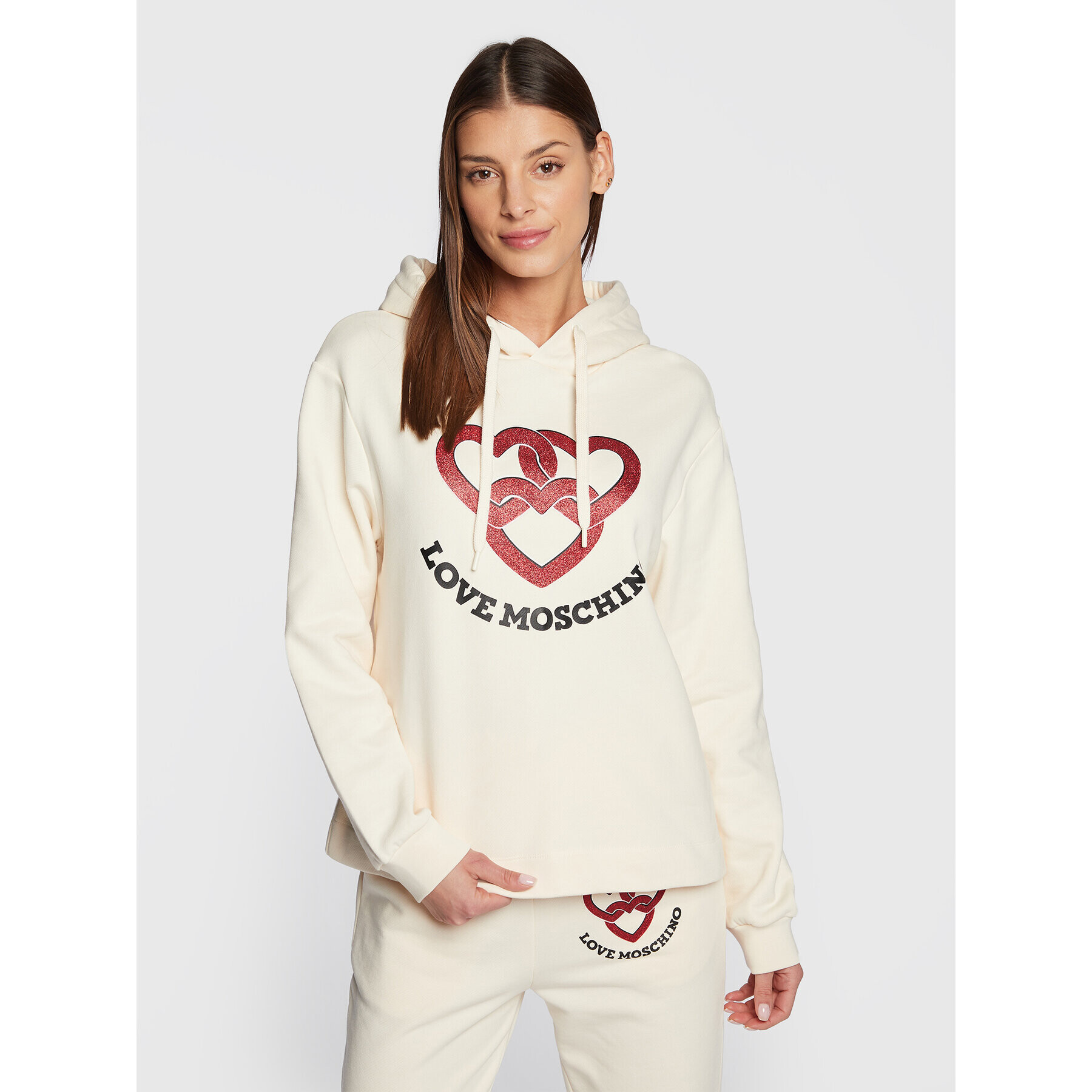 LOVE MOSCHINO Анцуг W002701M 4055 Екрю Regular Fit - Pepit.bg