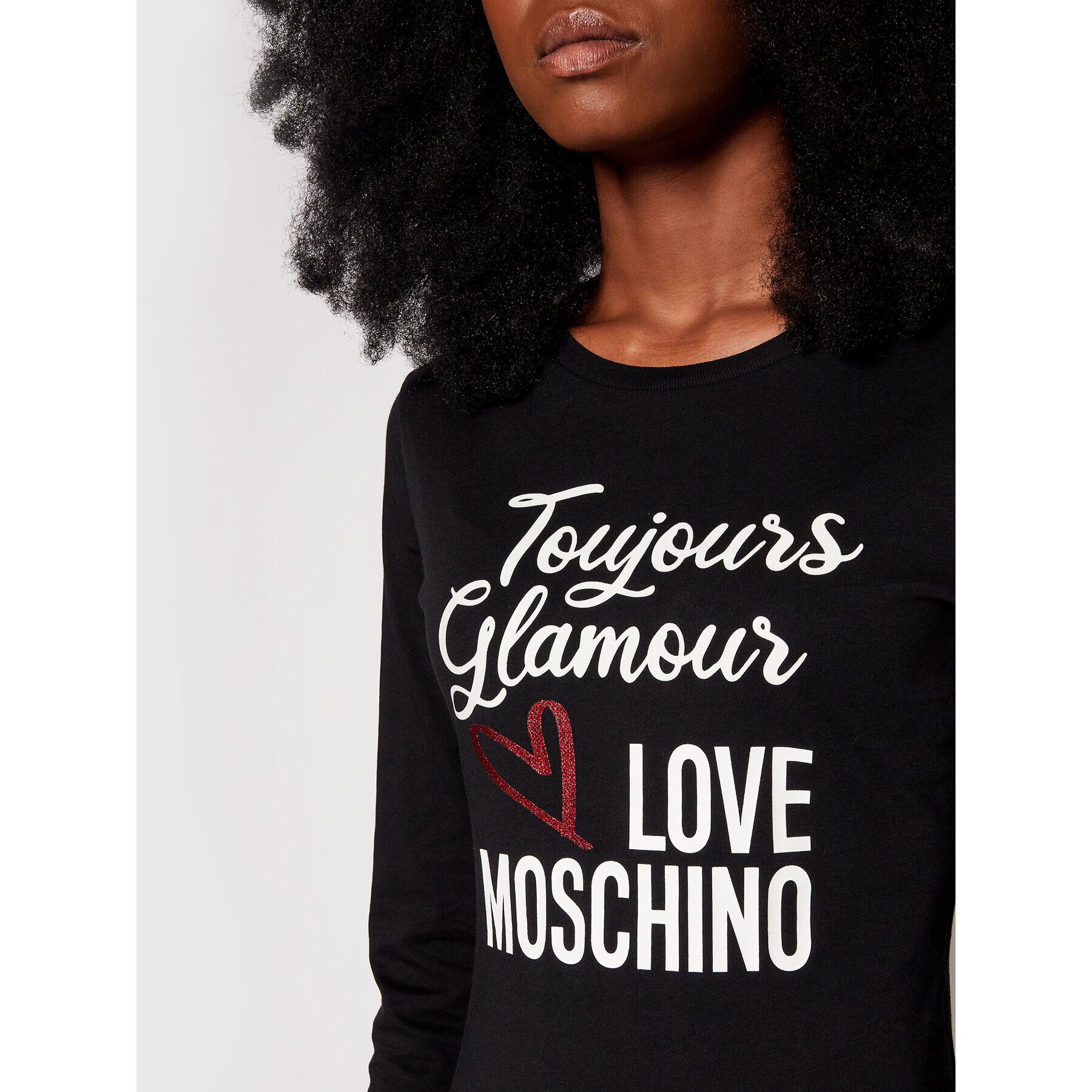 LOVE MOSCHINO Блуза W4G5222M 3517 Черен Regular Fit - Pepit.bg