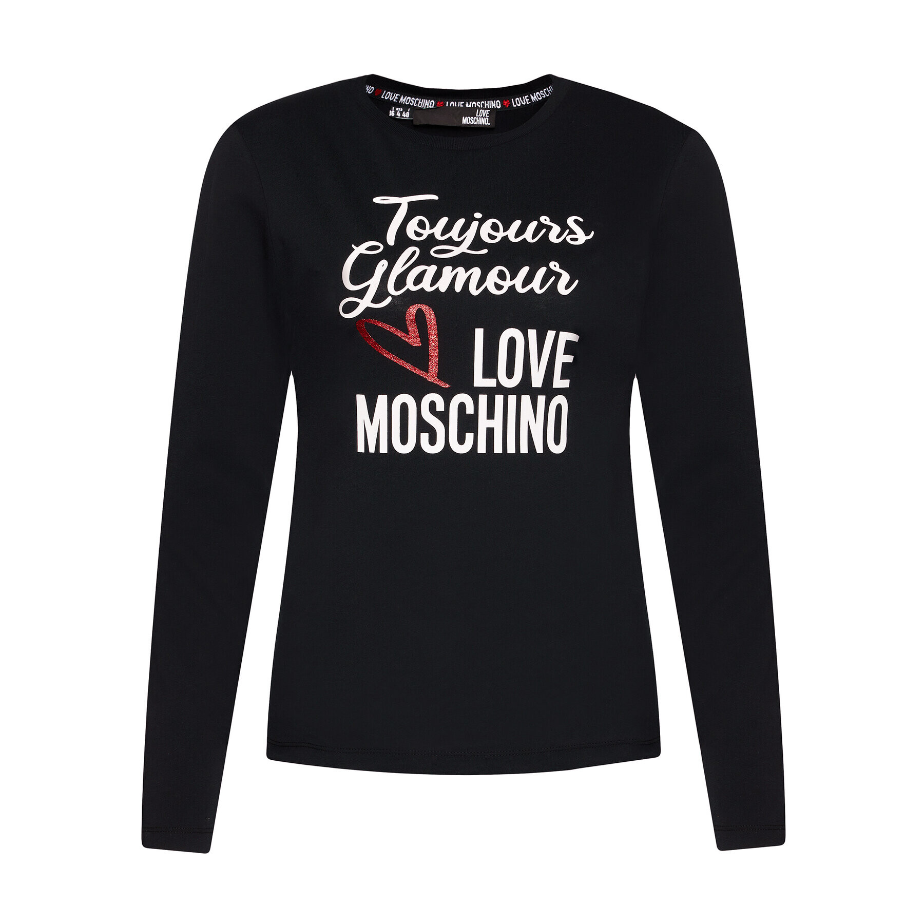 LOVE MOSCHINO Блуза W4G5222M 3517 Черен Regular Fit - Pepit.bg