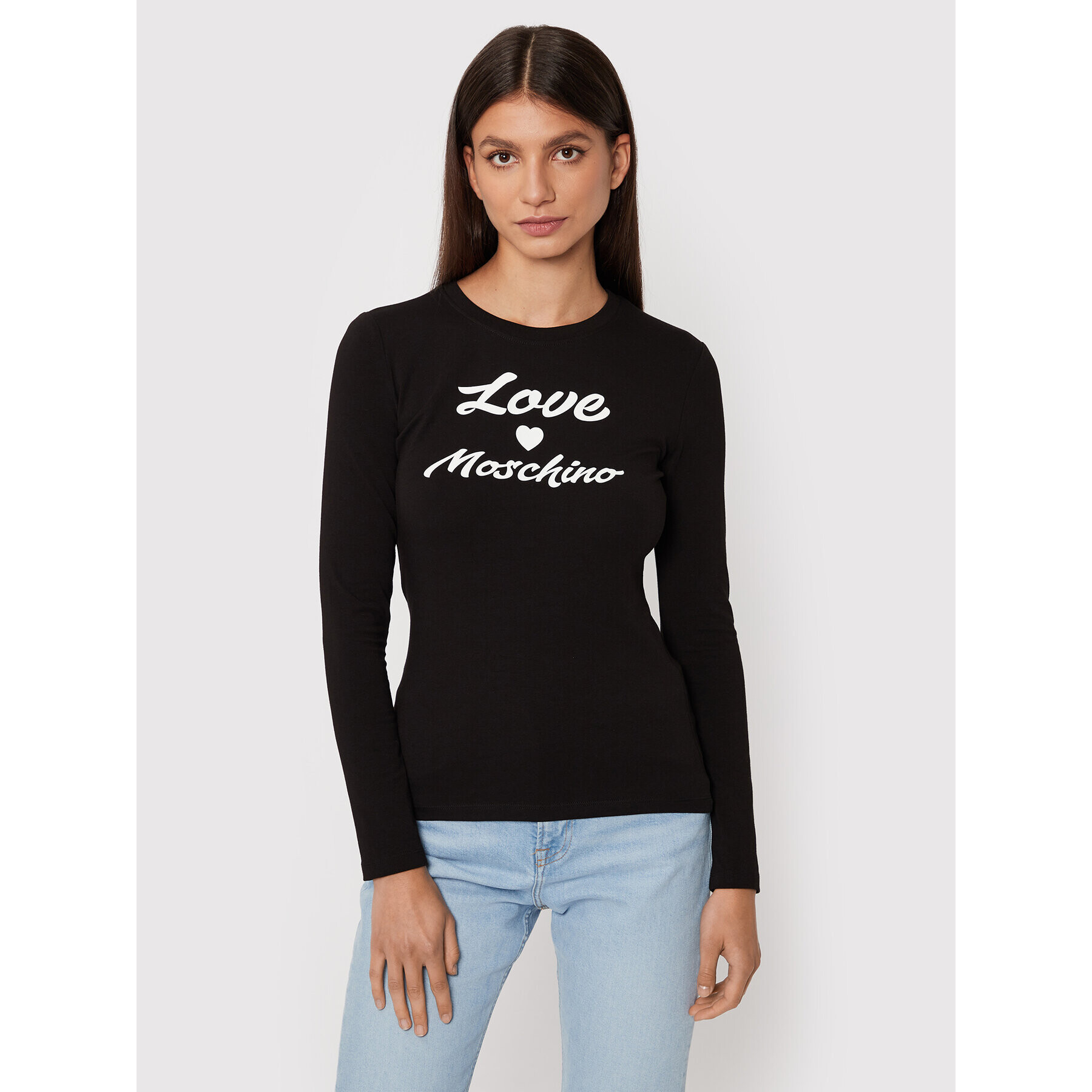 LOVE MOSCHINO Блуза W4G5231E 1951 Черен Slim Fit - Pepit.bg