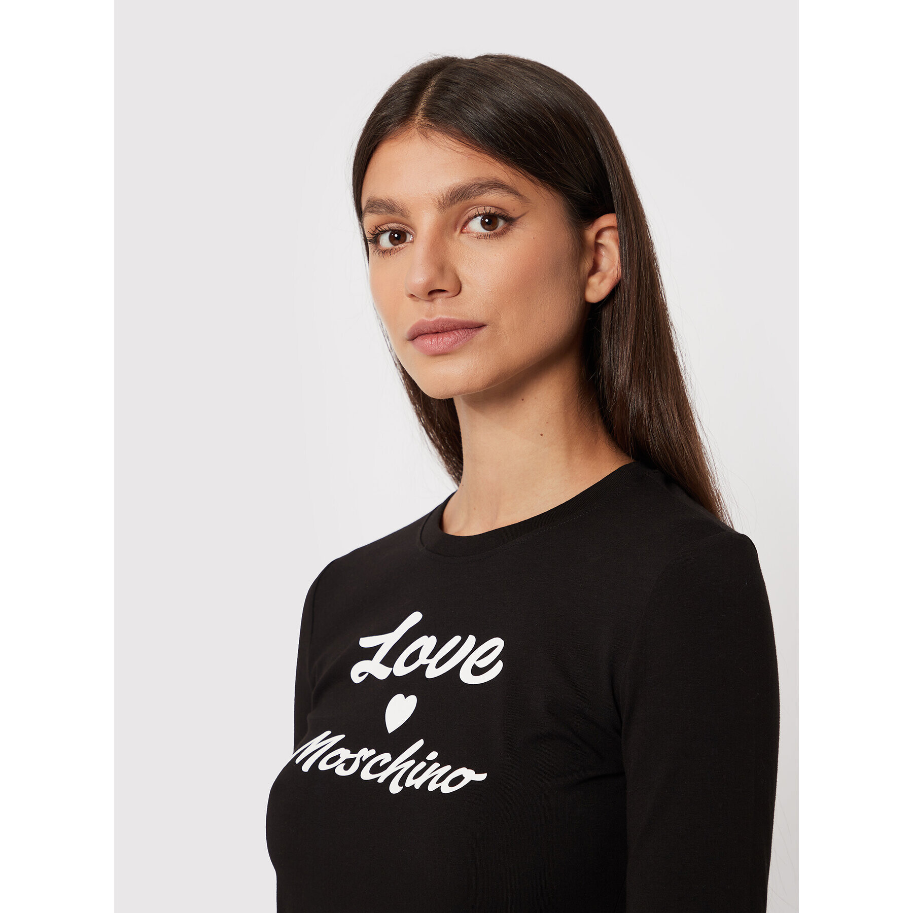 LOVE MOSCHINO Блуза W4G5231E 1951 Черен Slim Fit - Pepit.bg